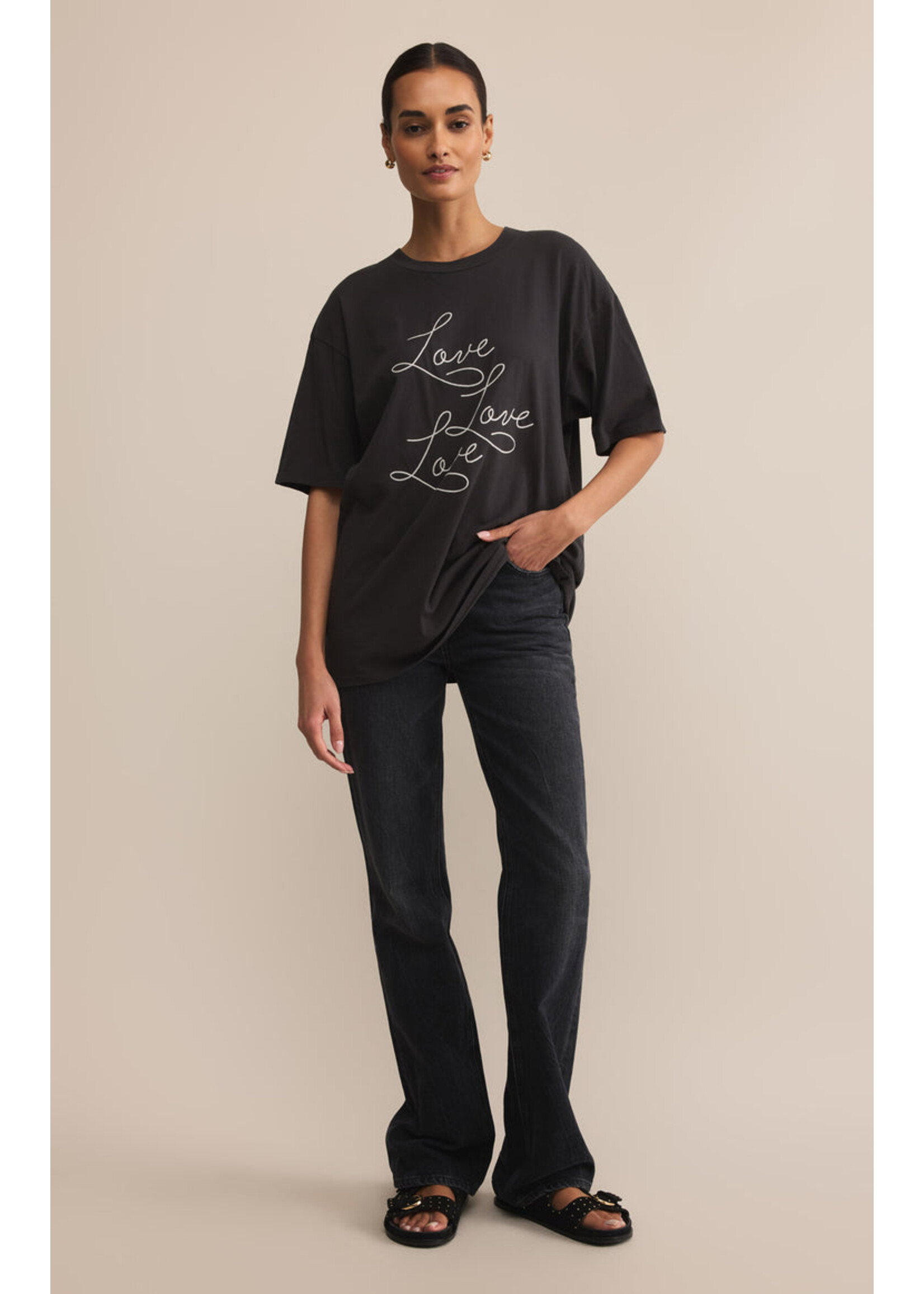 Z-Supply Z-Supply T-Shirt All The Love City - Black Sand