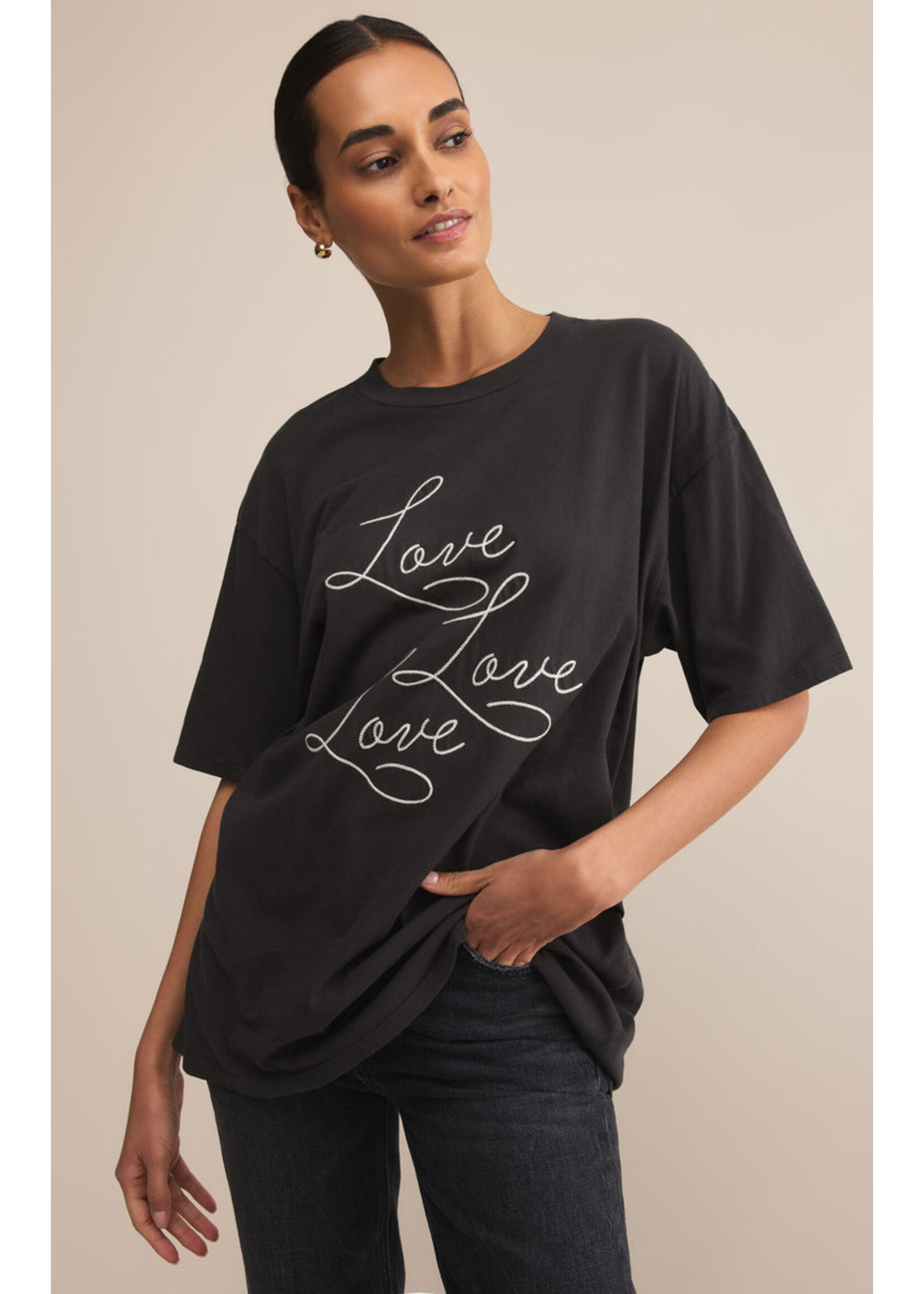 Z-Supply Z-Supply T-Shirt All The Love City - Black Sand