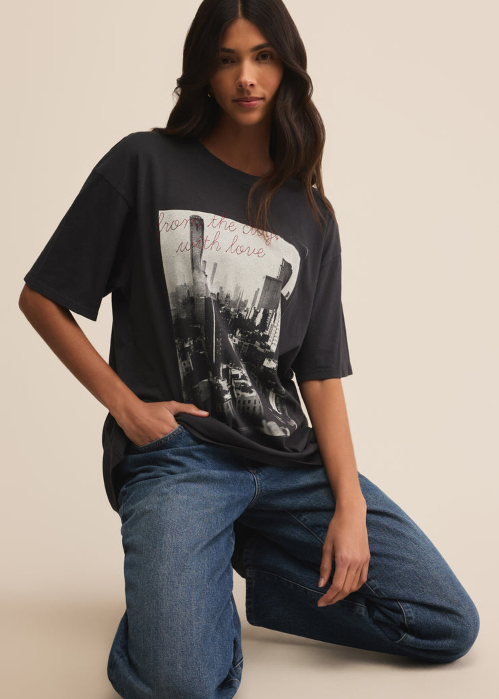 Z-Supply Z-Supply Big Apple City Tee - Black Sand