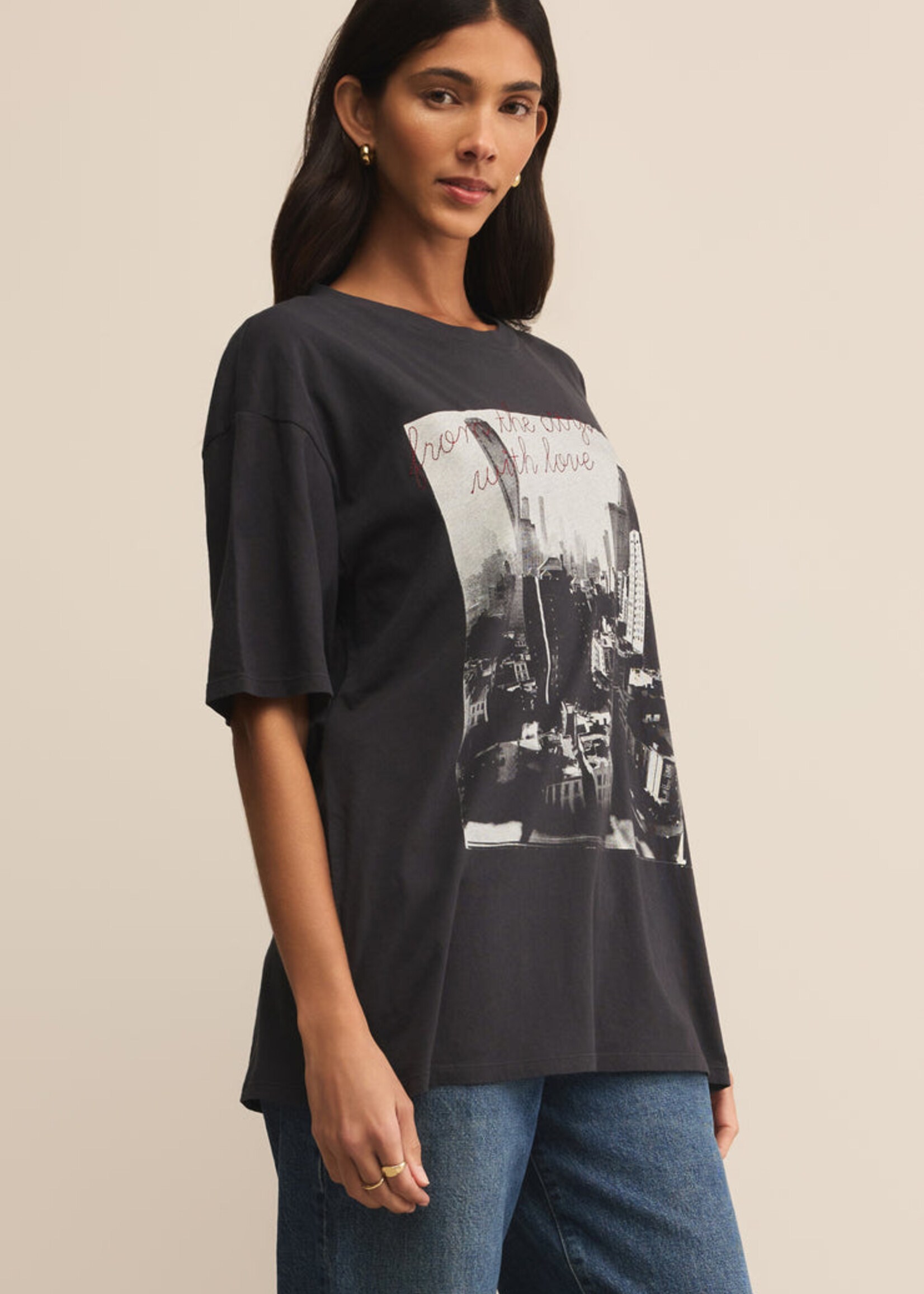 Z-Supply Z-Supply T-Shirt Big Apple City - Black Sand