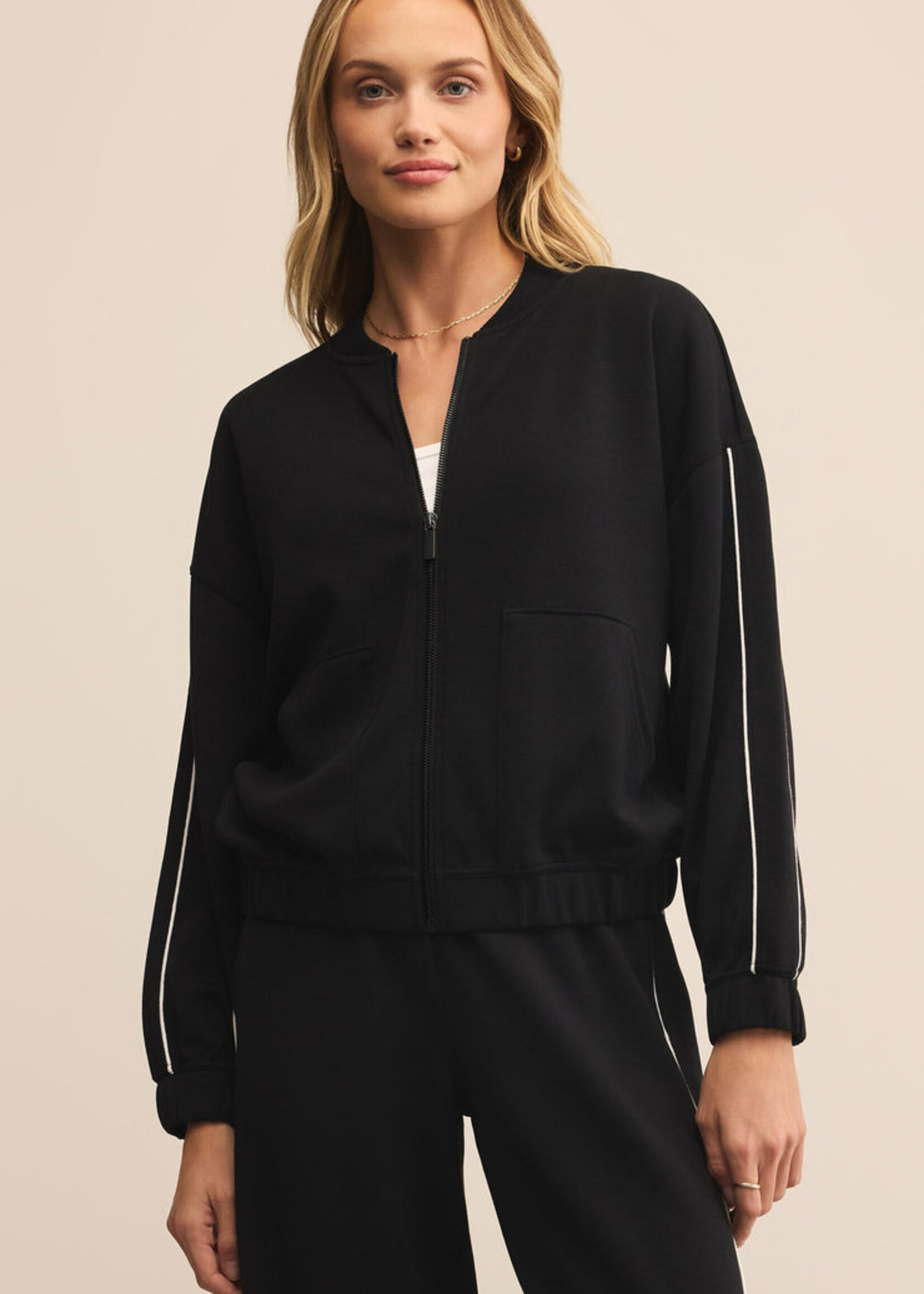 Z-Supply Z-Supply On Track Oversized Jacket - Black