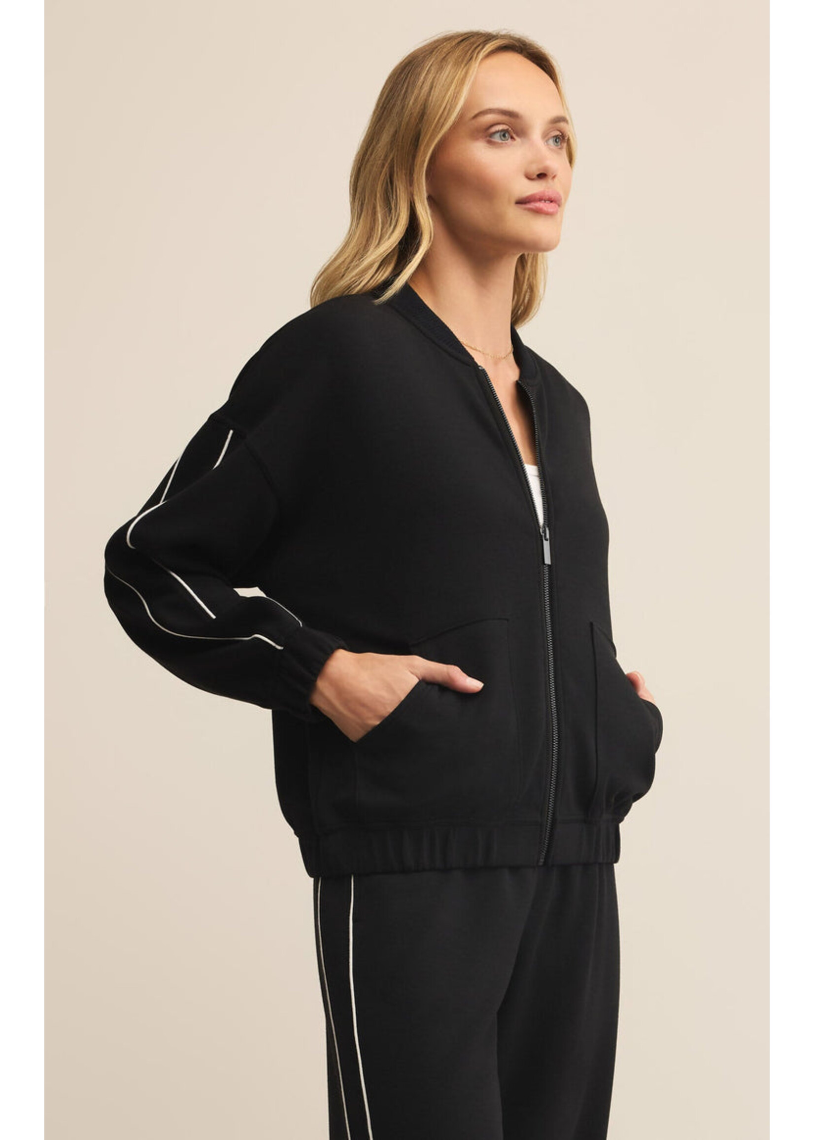 Z-Supply Z-Supply On Track Oversized Jacket - Black