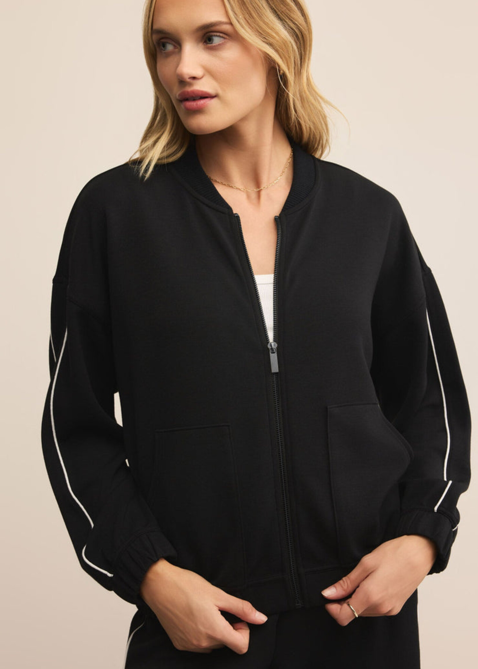Z-Supply Z-Supply On Track Oversized Jacket - Black
