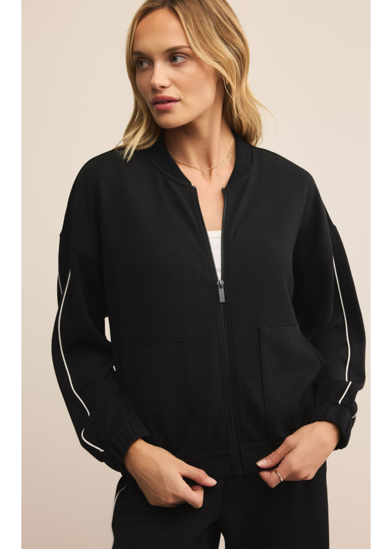 Z-Supply Z-Supply On Track Oversized Jacket - Black