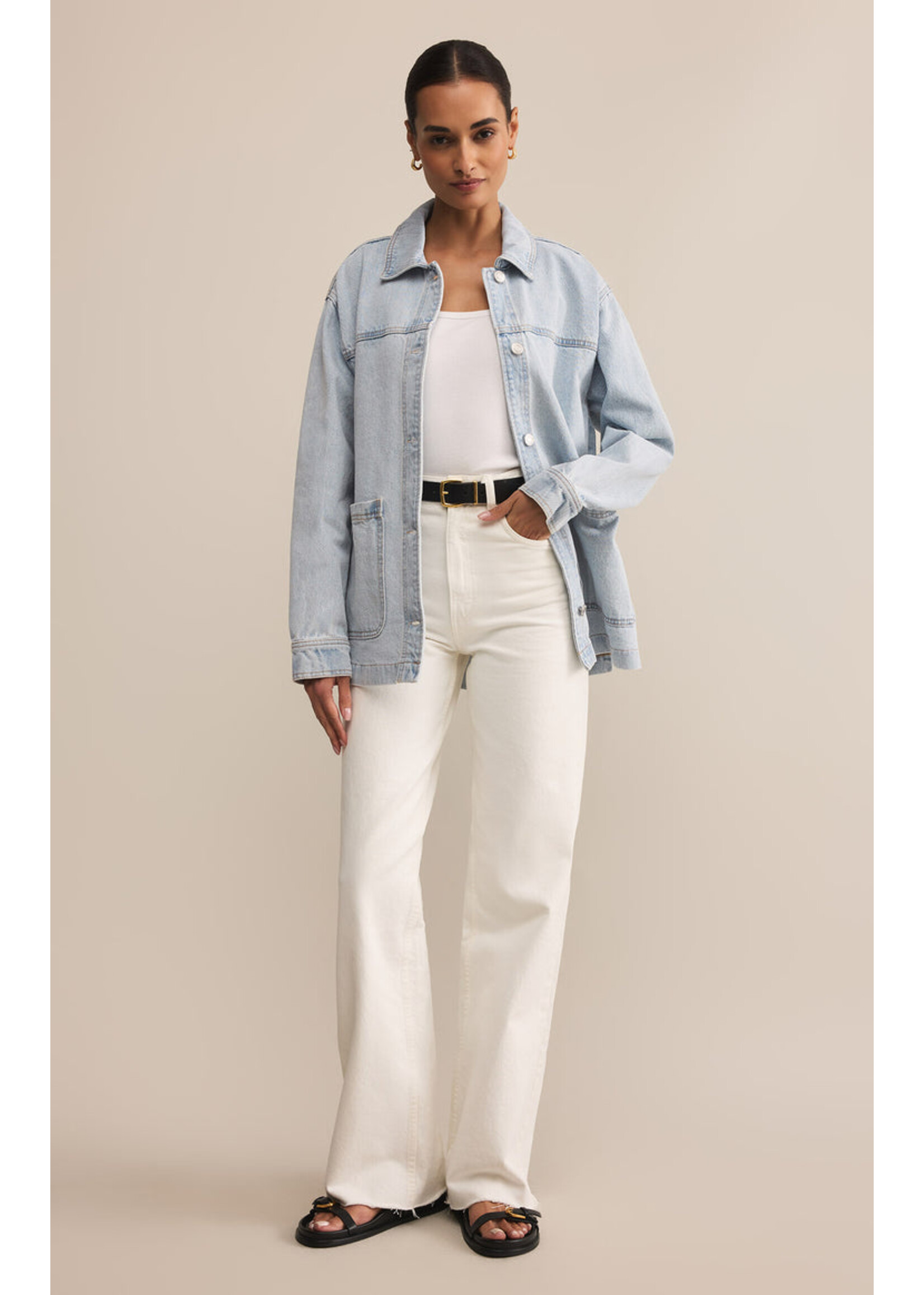 Z-Supply Z-Supply Veste En Jean On The Road - Faded Indigo