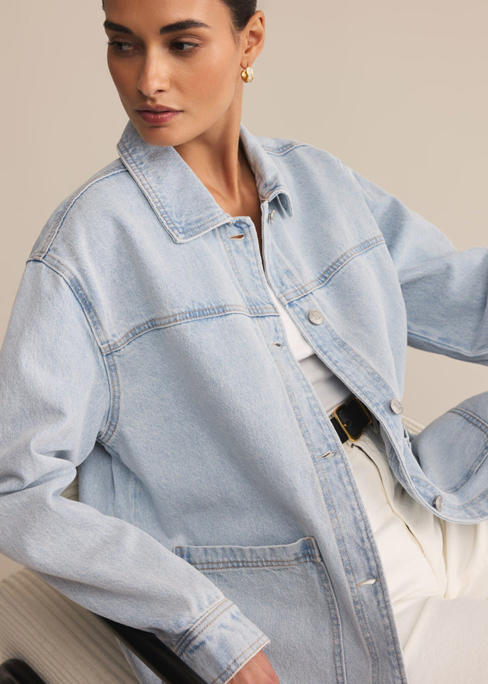 Z-Supply Z-Supply On The Road Denim Jacket - Faded Indigo