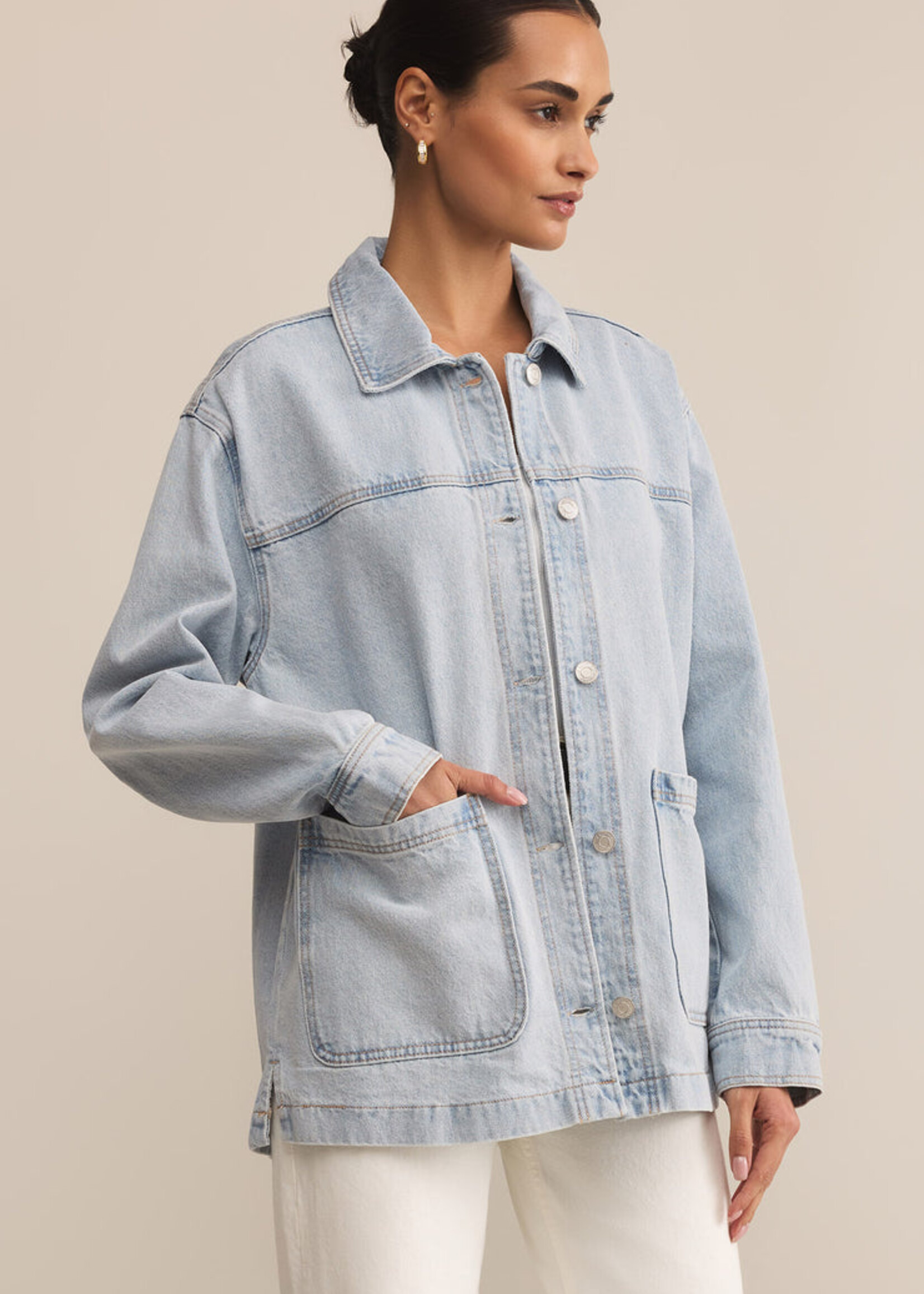 Z-Supply Z-Supply On The Road Denim Jacket - Faded Indigo