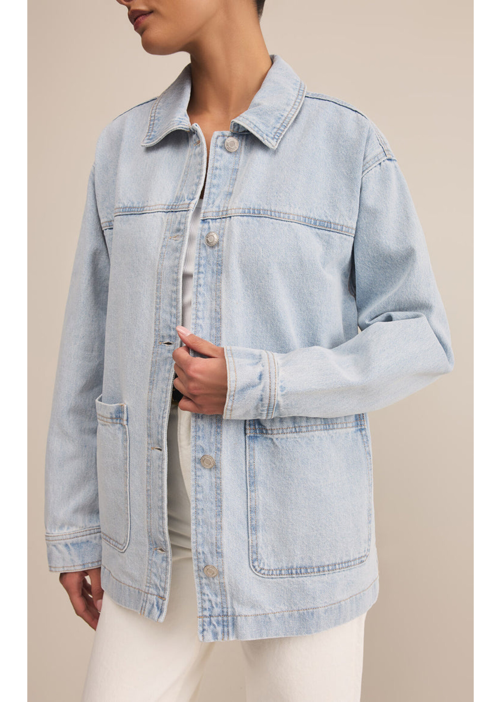 Z-Supply Z-Supply Veste En Jean On The Road - Faded Indigo