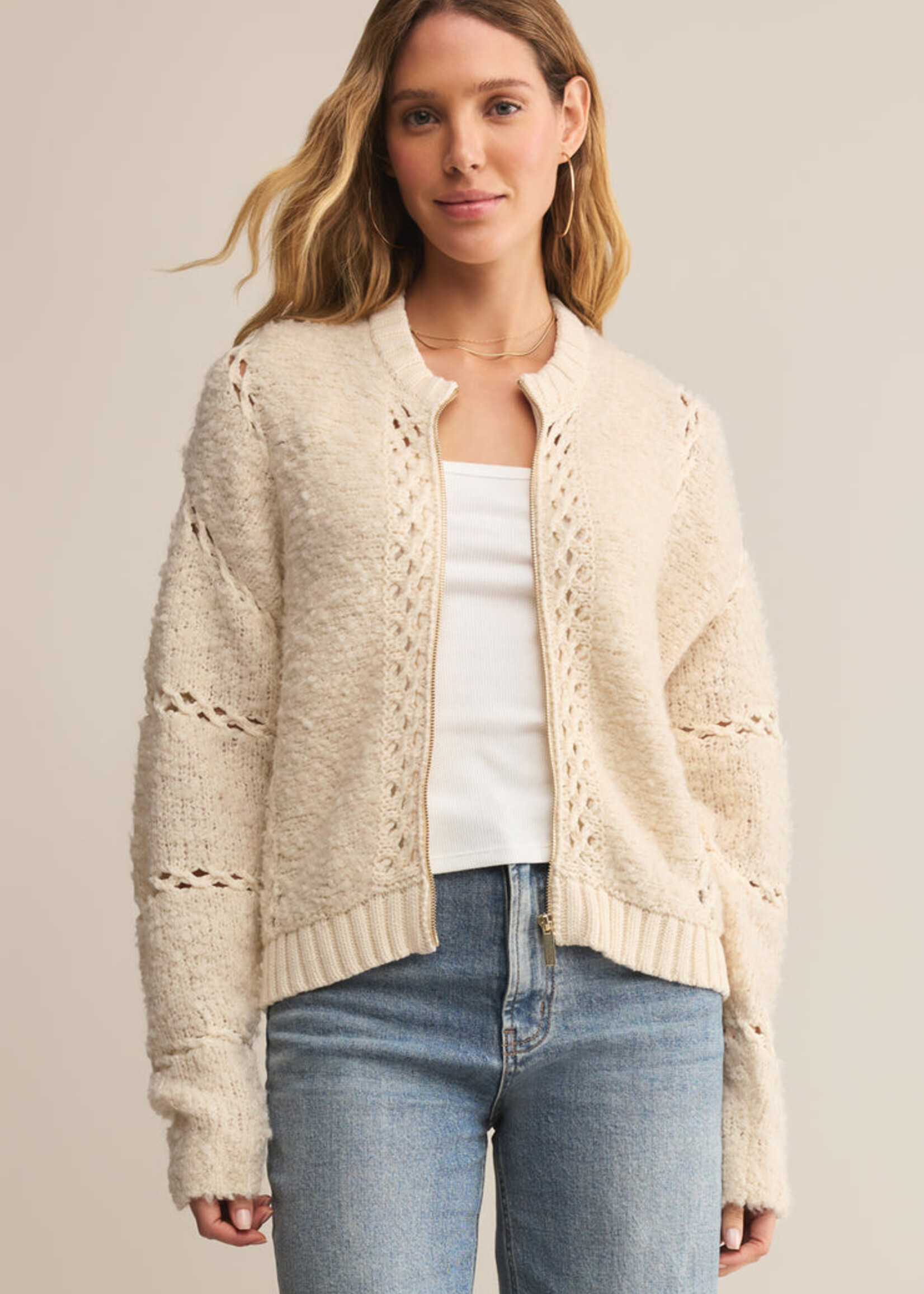 Z-Supply Z-Supply Sundance Sweater Jacket - Crystal