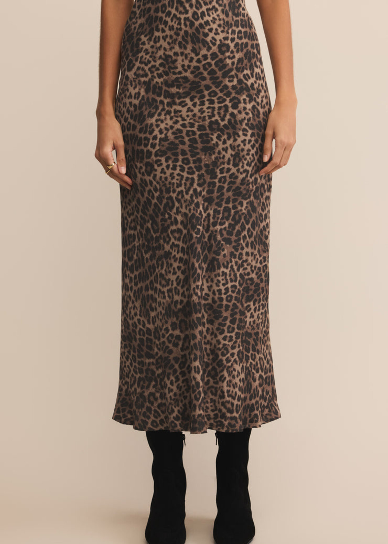 Z-Supply Z-Supply Izabel Leopard Skirt - Desert Tan