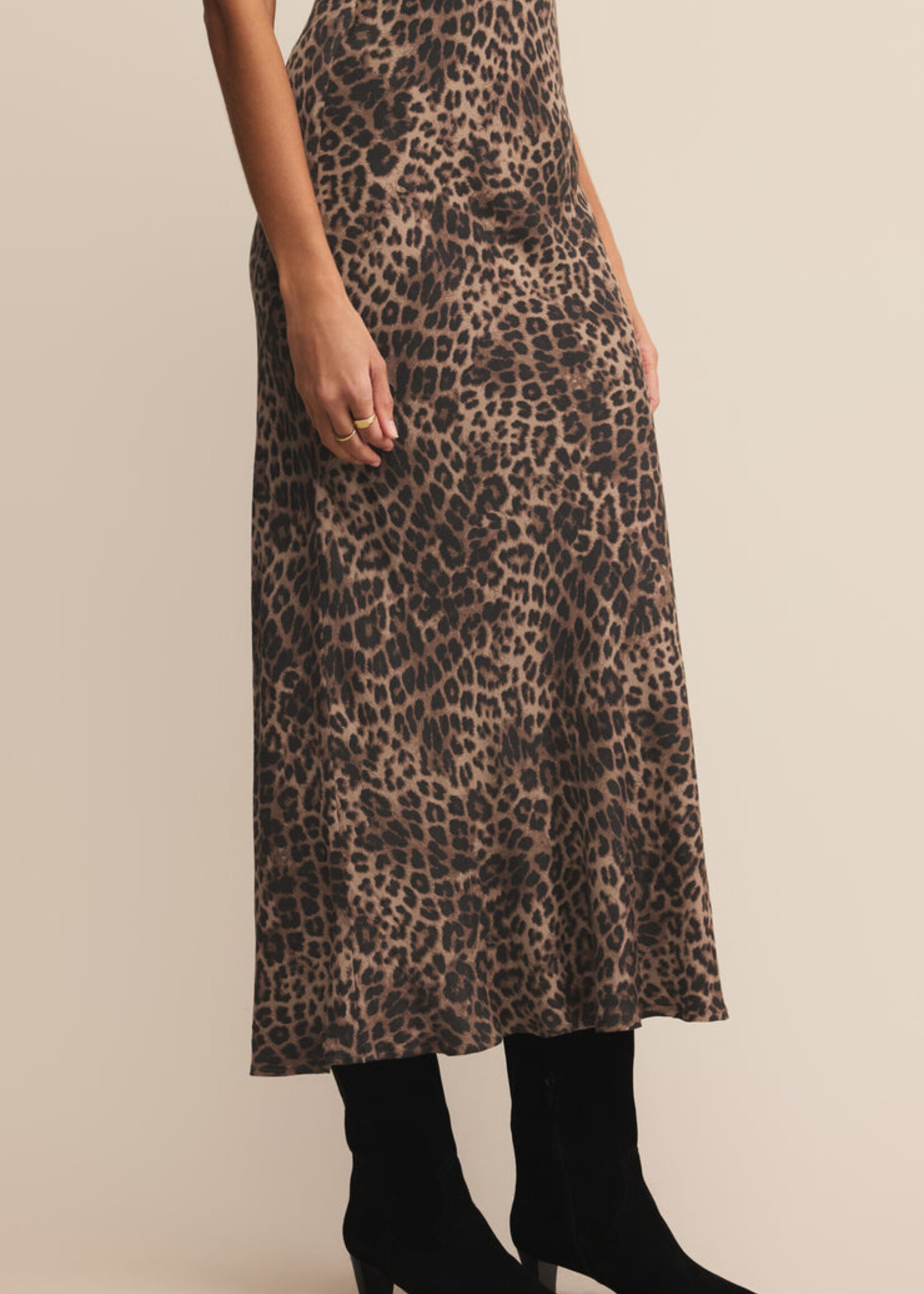 Z-Supply Z-Supply Izabel Leopard Skirt - Desert Tan