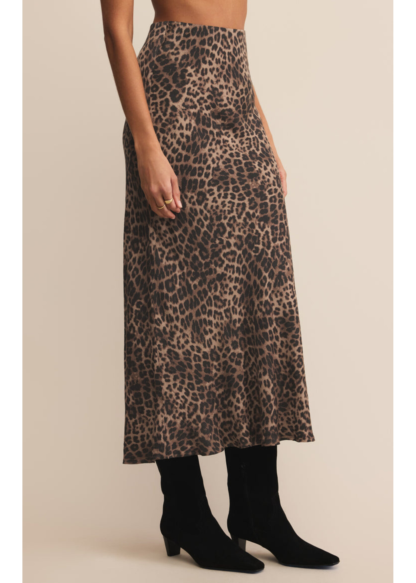 Z-Supply Z-Supply Izabel Leopard Skirt - Desert Tan