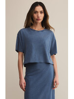 Z-Supply Z-Supply T-Shirt En Jersey Denim On The Go - Vintage Indigo