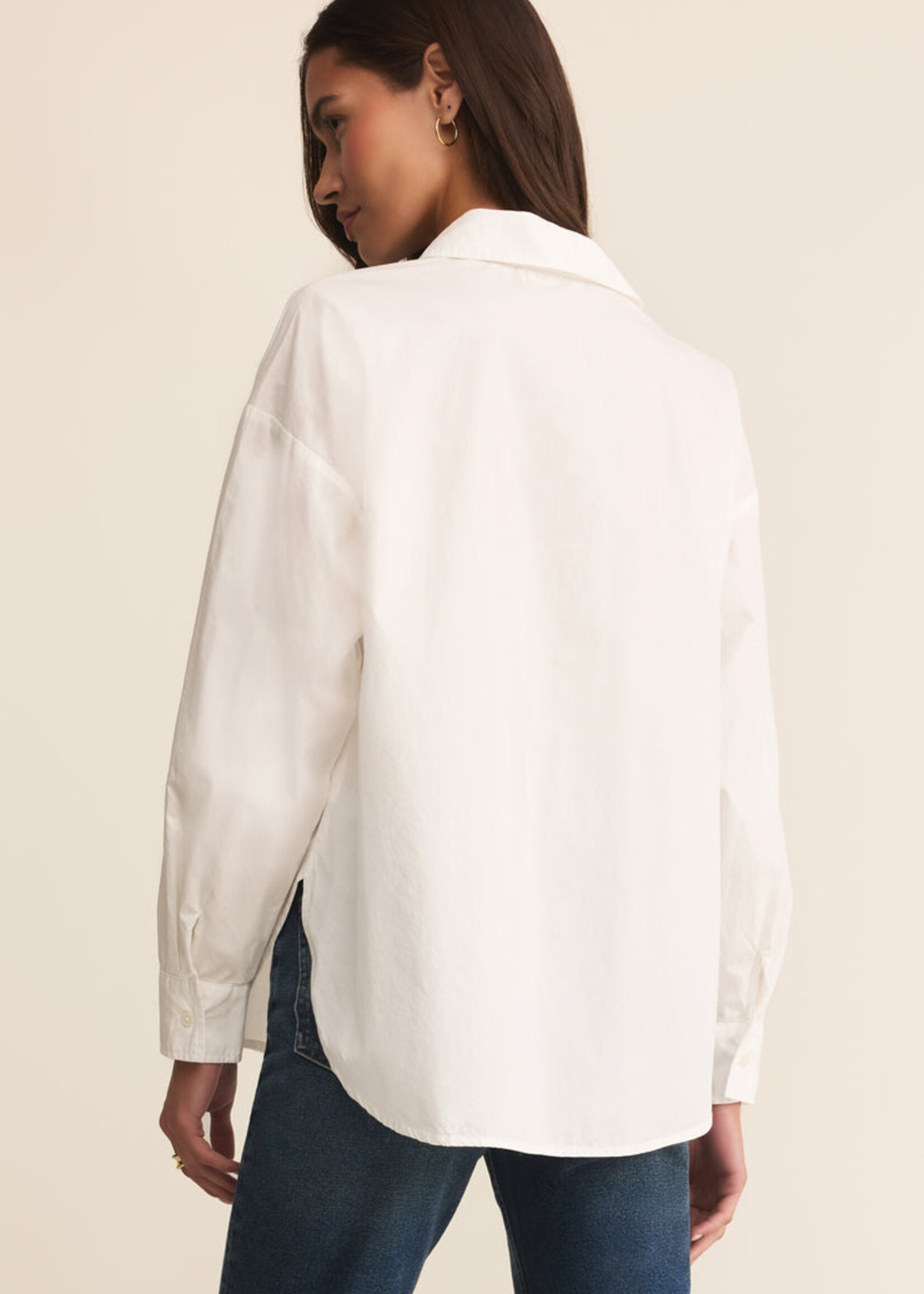 Z-Supply Z-Supply Chemise En Popeline Surélevée - Blanc