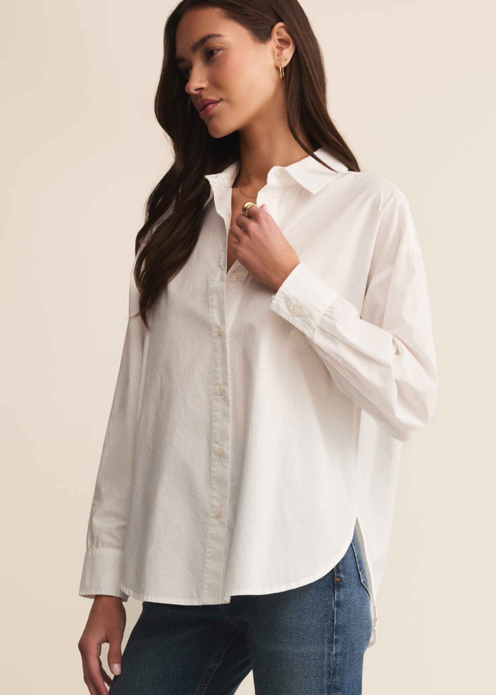 Z-Supply Z-Supply Chemise En Popeline Surélevée - Blanc