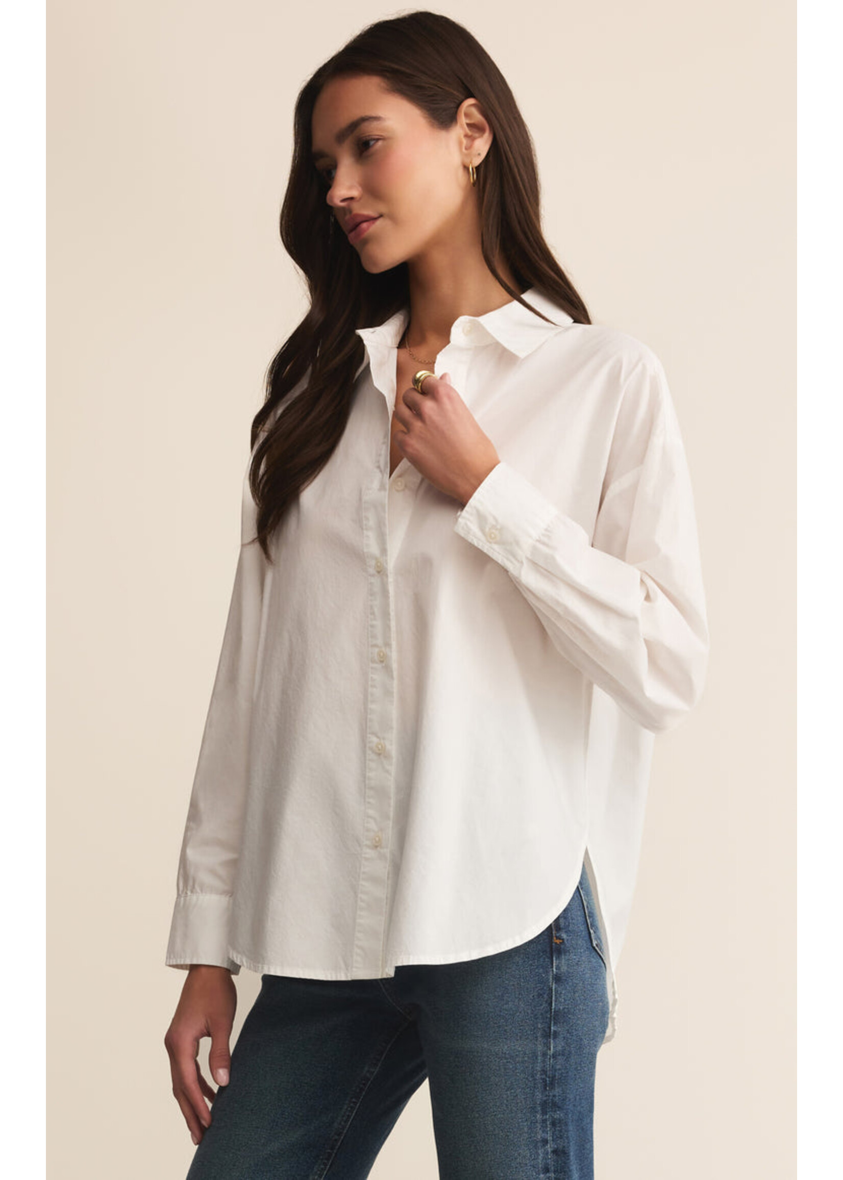 Z-Supply Z-Supply Elevated Poplin Shirt - White