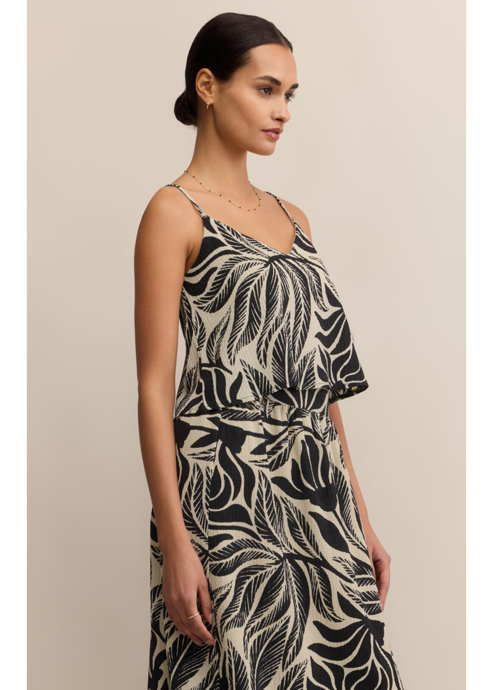 Z-Supply Z-Supply Haut Nolan Leaf - Noir