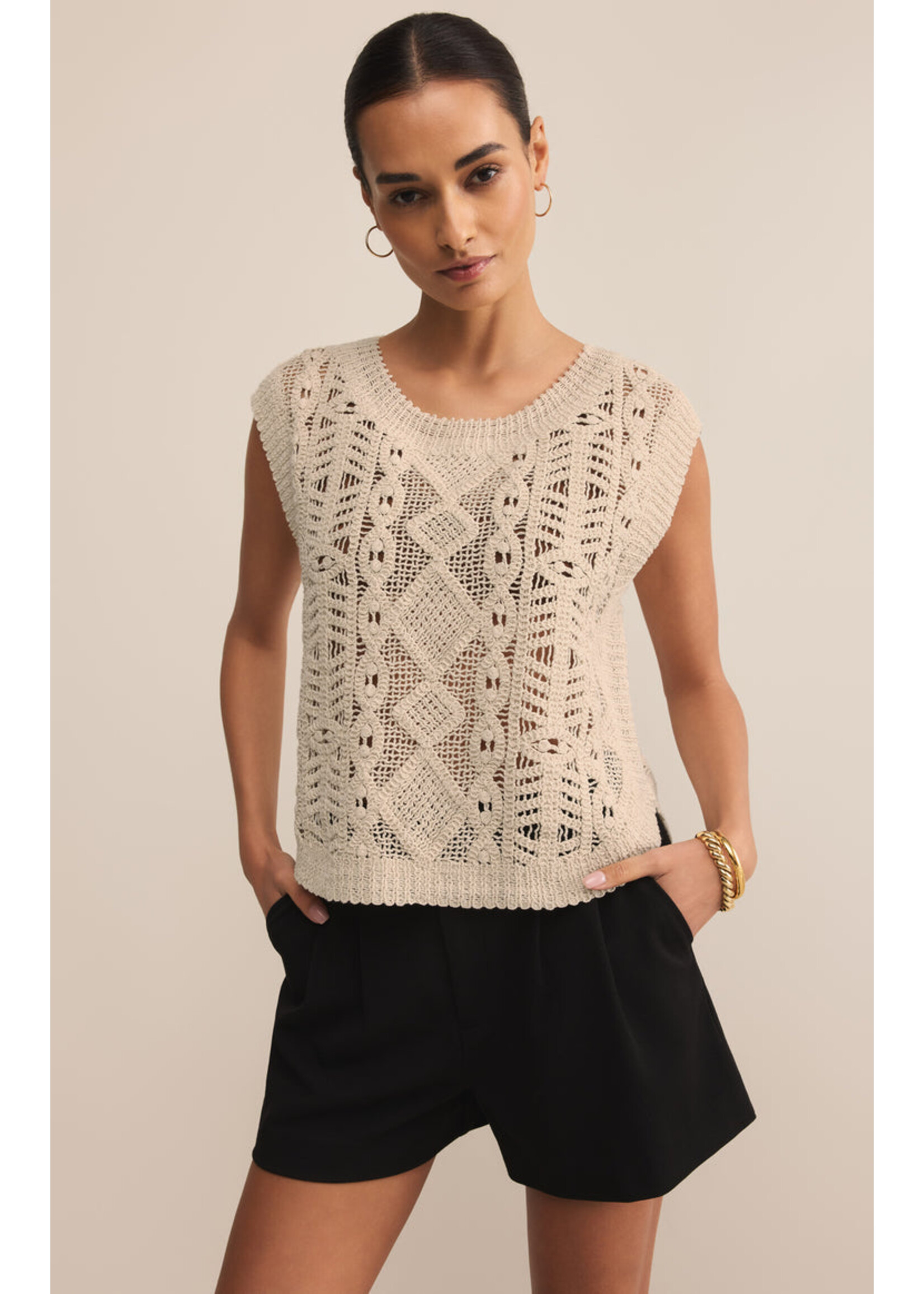 Z-Supply Z-Supply Baroque Sweater Top - Crystal