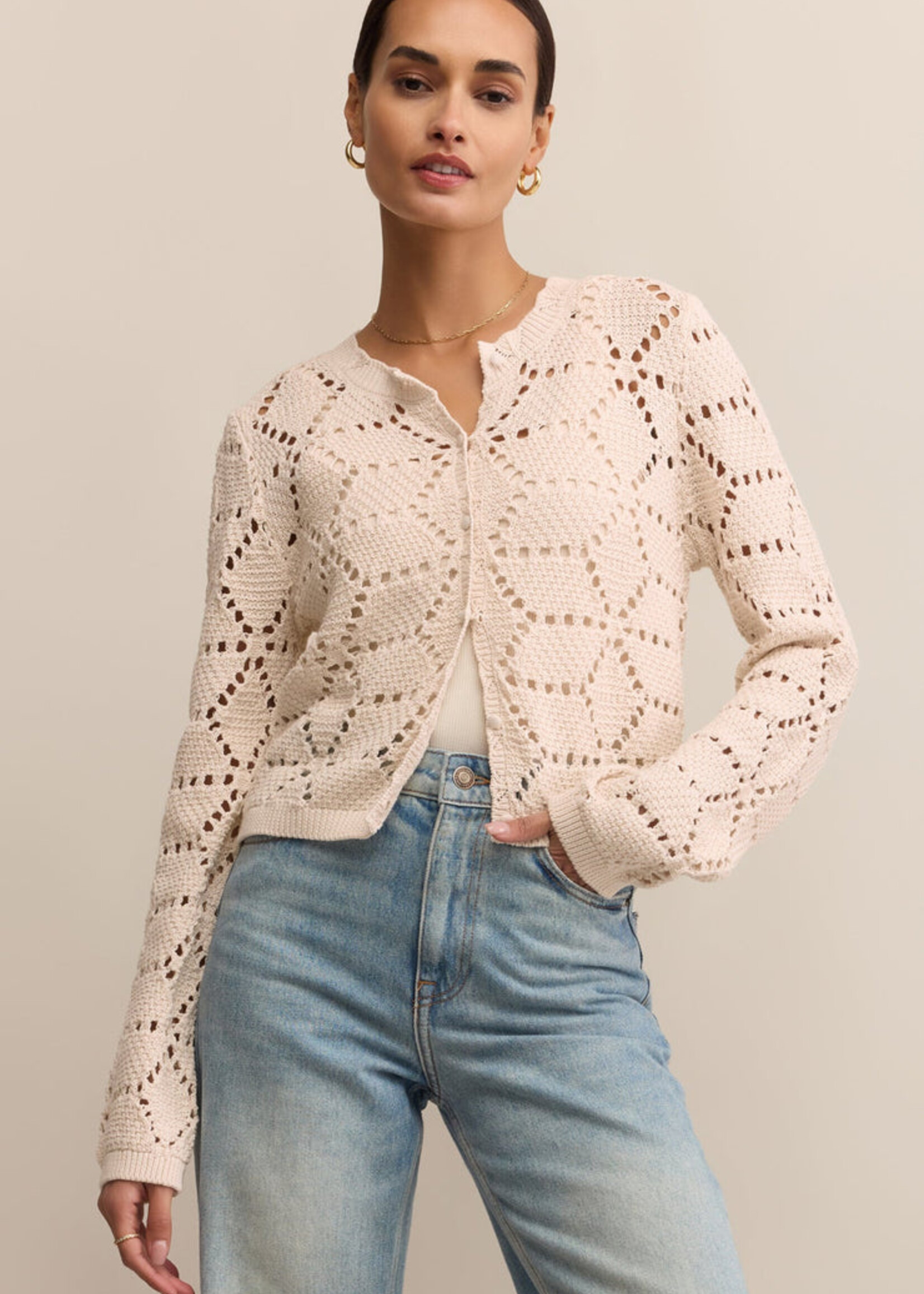 Z-Supply Z-Supply Cardigan Rosalyn - Crystal