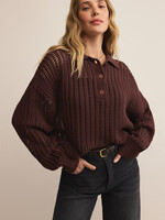 Z-Supply Z-Supply Pull Polo Looking Glass - Sandalwood