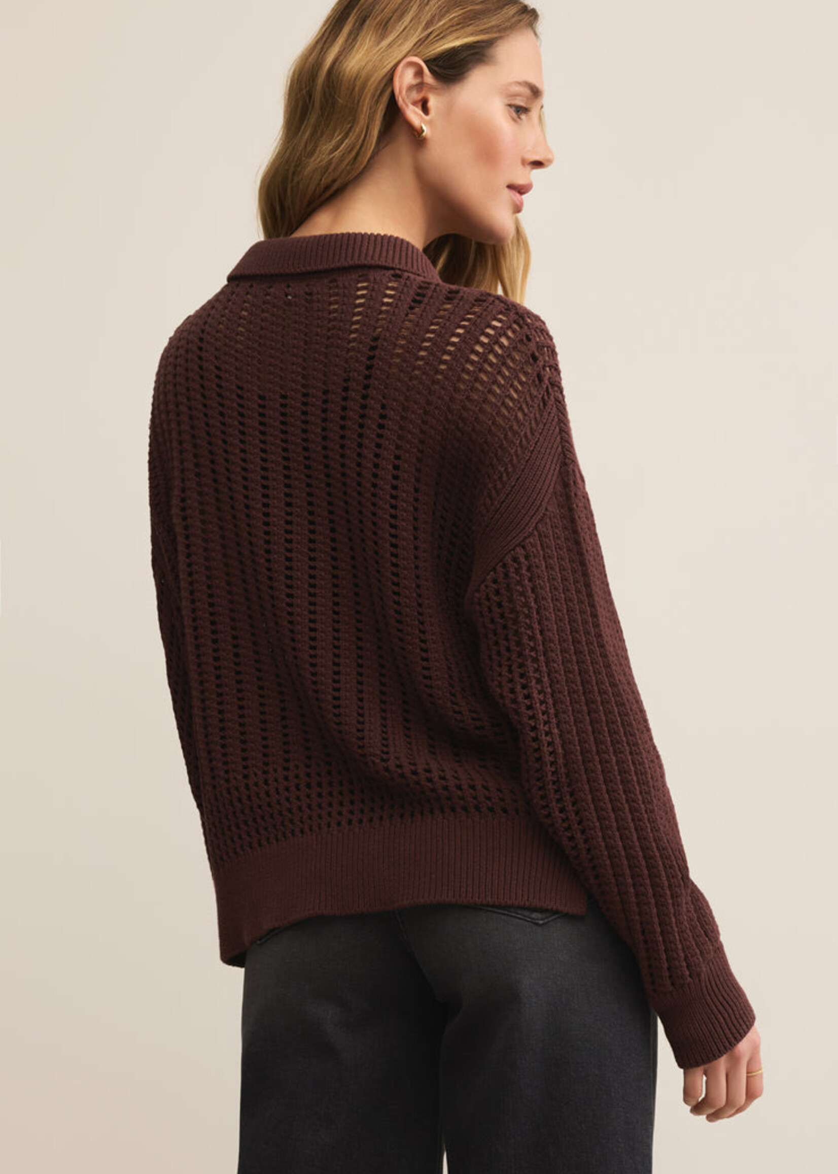 Z-Supply Z-Supply Looking Glass Polo Sweater - Sandalwood