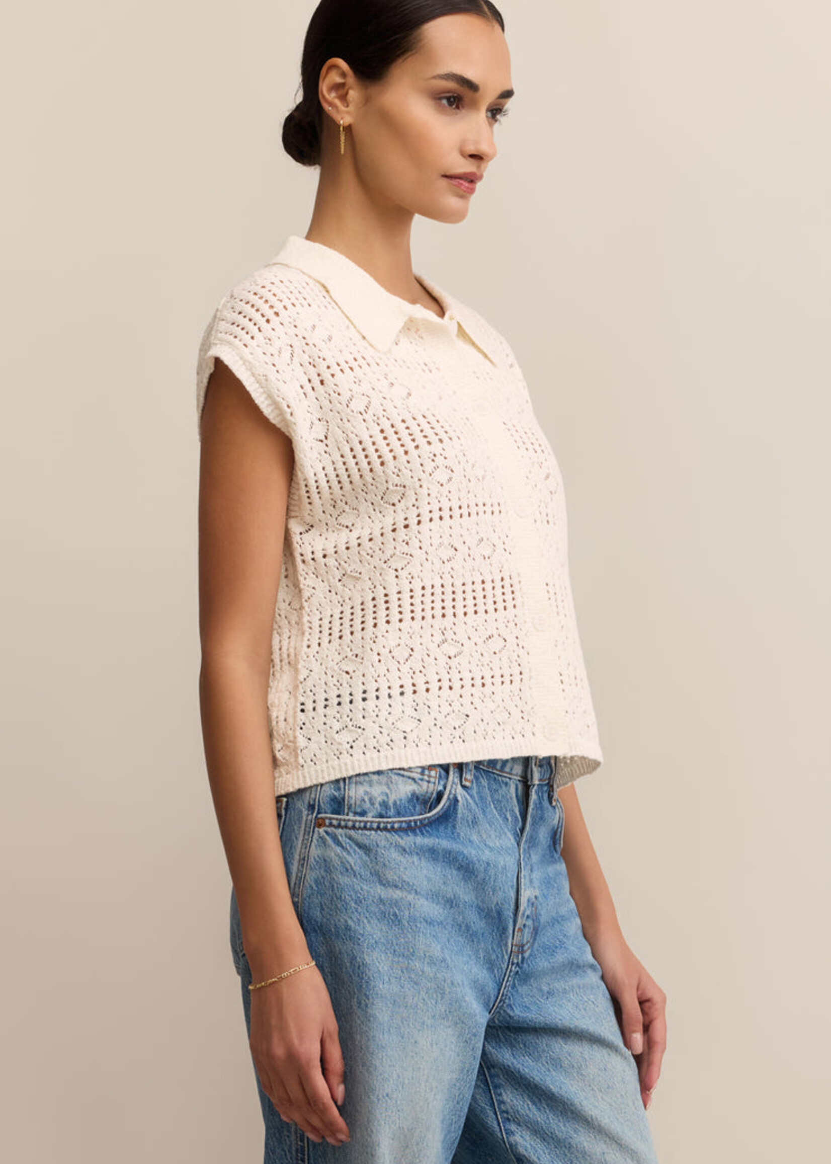 Z-Supply Z-Supply Pull Kinsley - Blanc