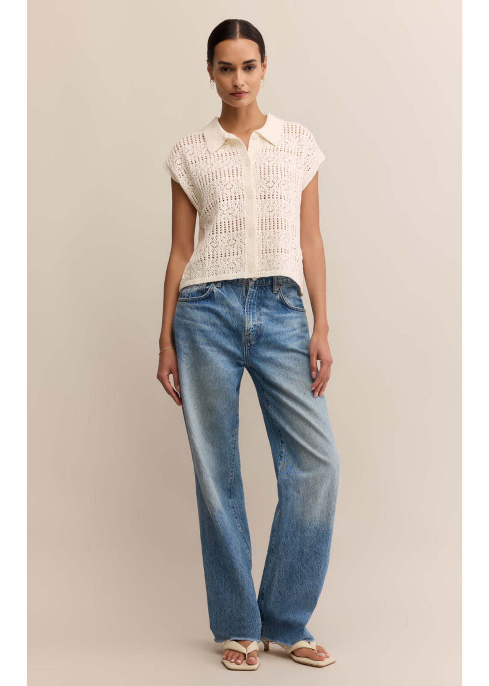 Z-Supply Z-Supply Pull Kinsley - Blanc
