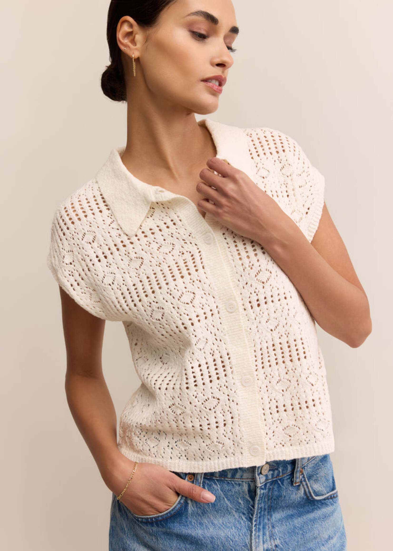 Z-Supply Z-Supply Pull Kinsley - Blanc