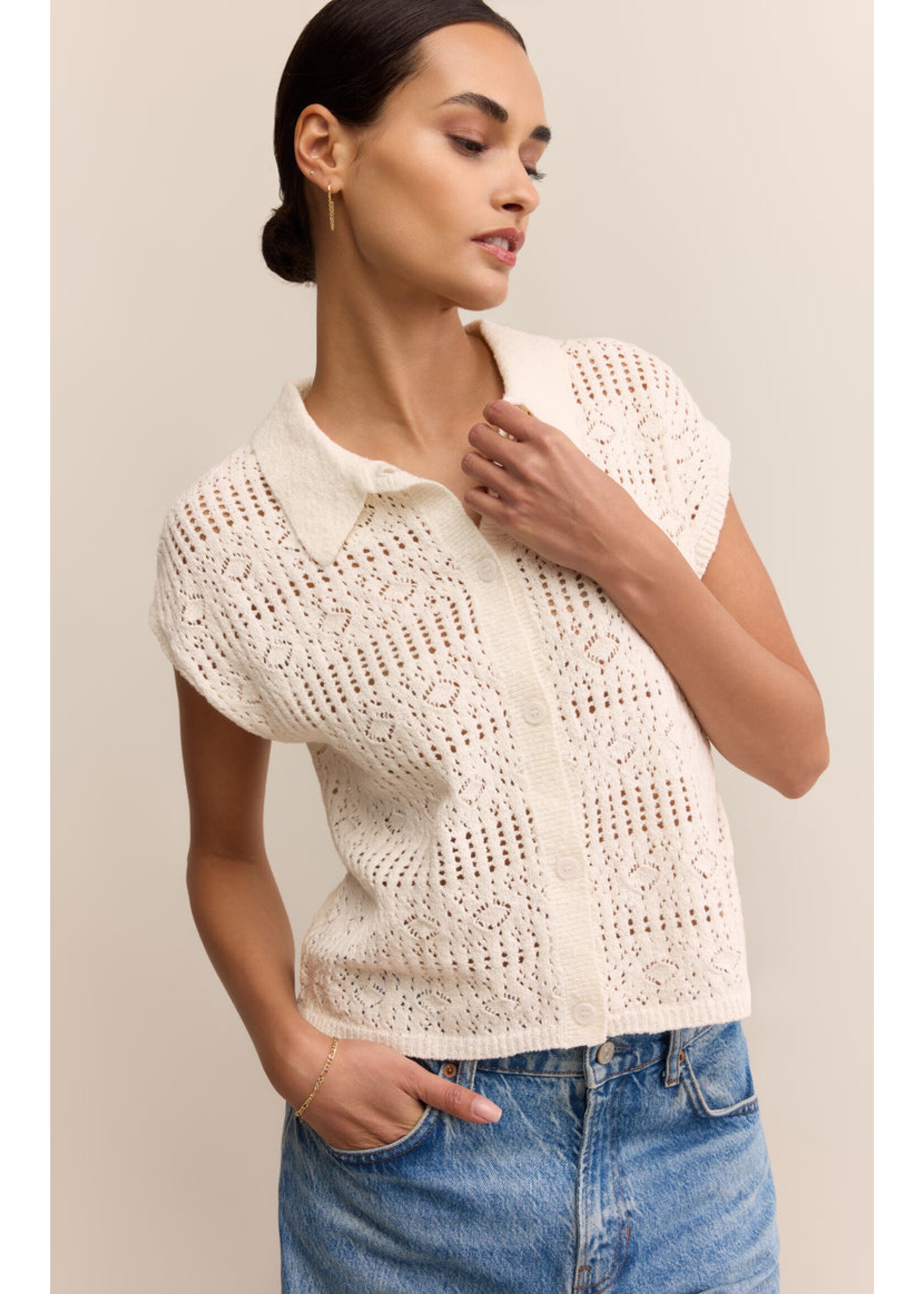 Z-Supply Z-Supply Pull Kinsley - Blanc