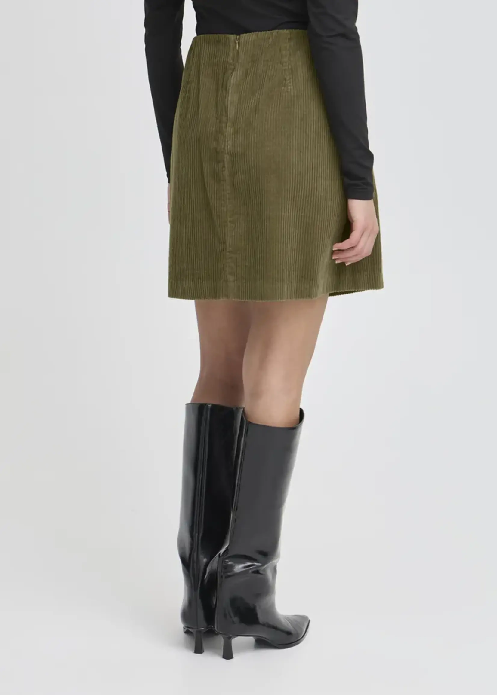 ICHI ICHI IHFocaro Skirt - Dusky Green
