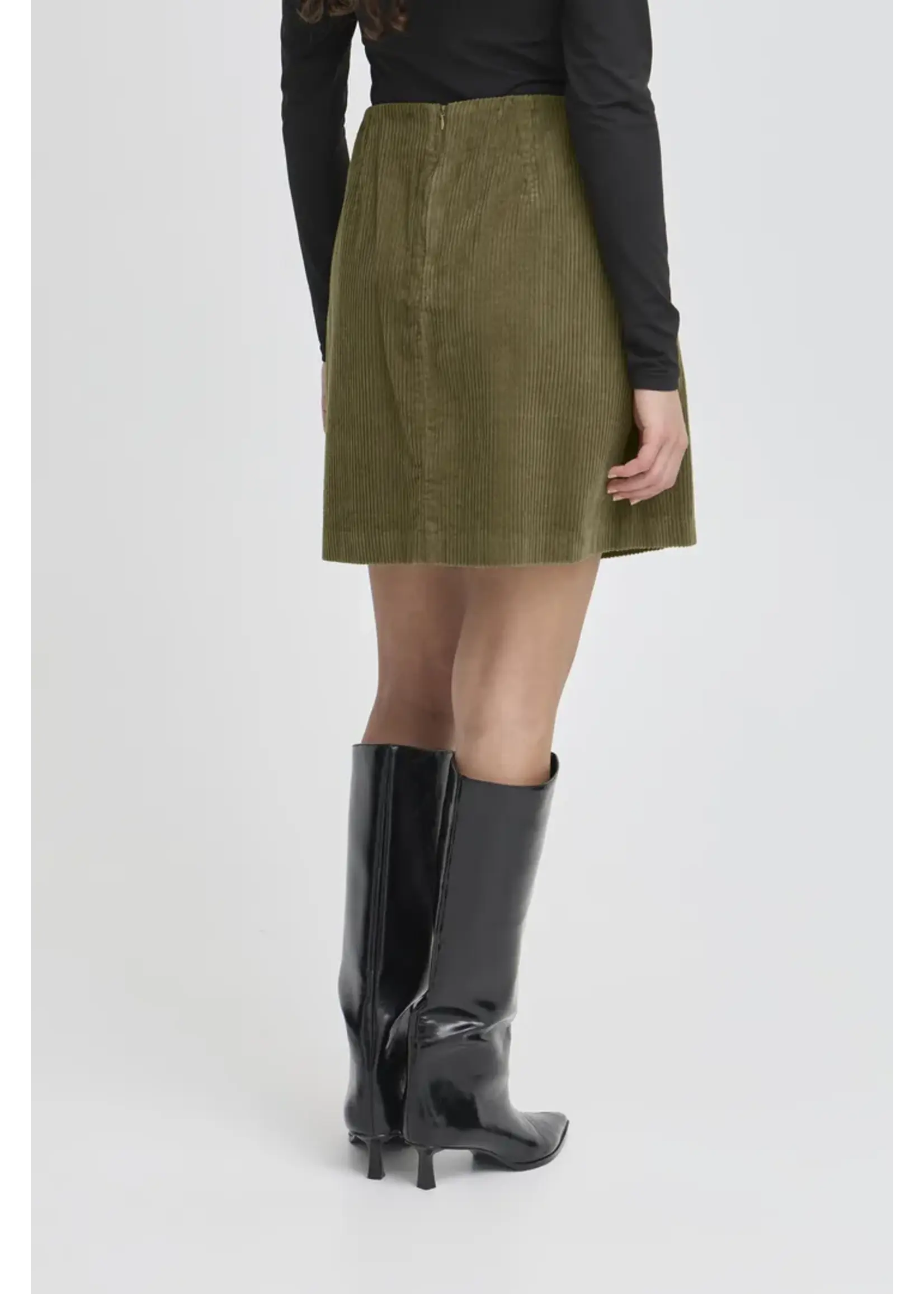 ICHI ICHI IHFocaro Skirt - Dusky Green