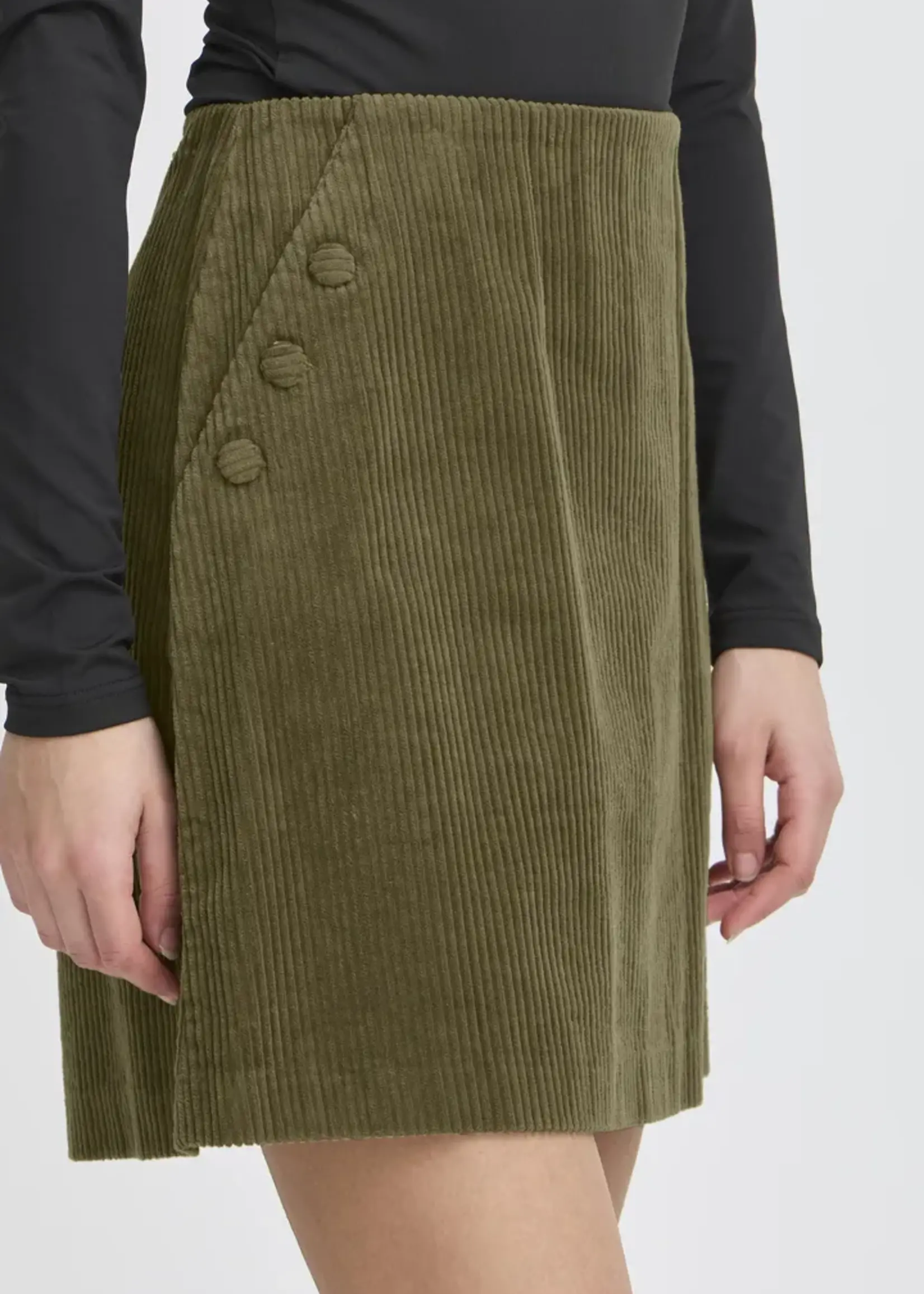 ICHI ICHI IHFocaro Skirt - Dusky Green