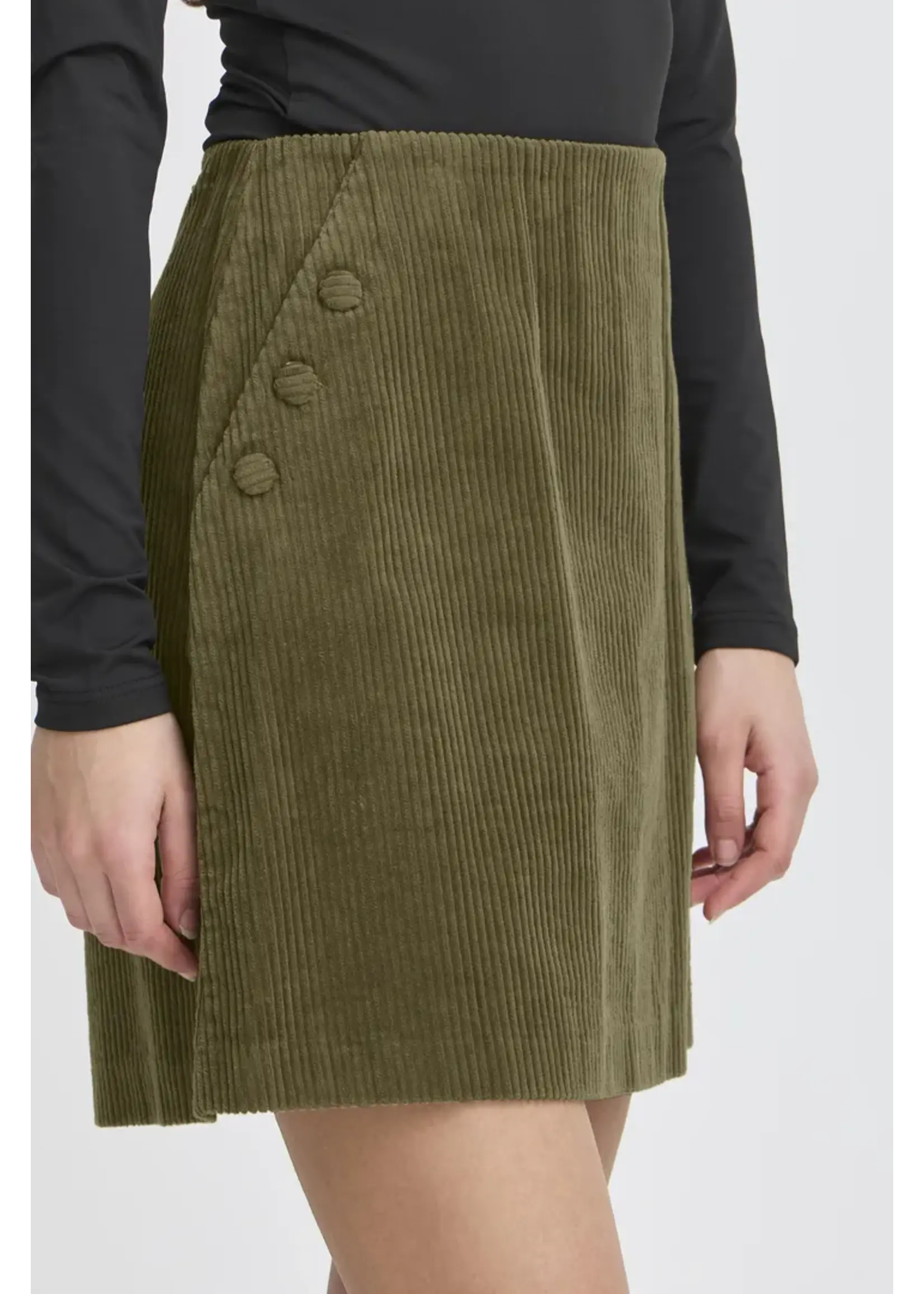 ICHI ICHI IHFocaro Skirt - Dusky Green