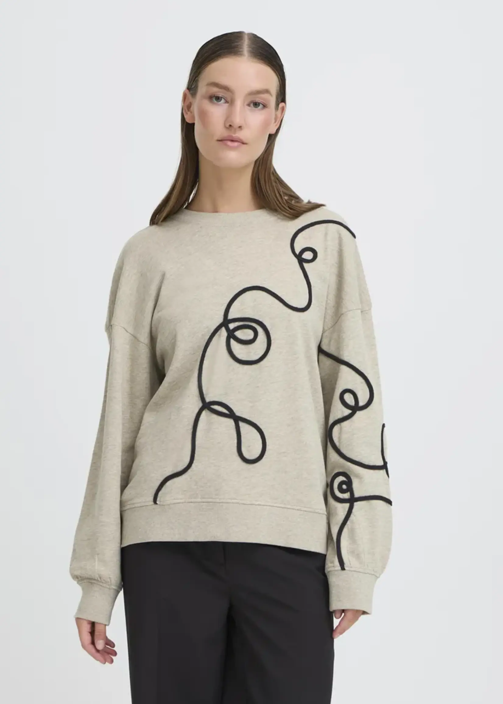 ICHI ICHI Sweat-Shirt IHKasura - Gris