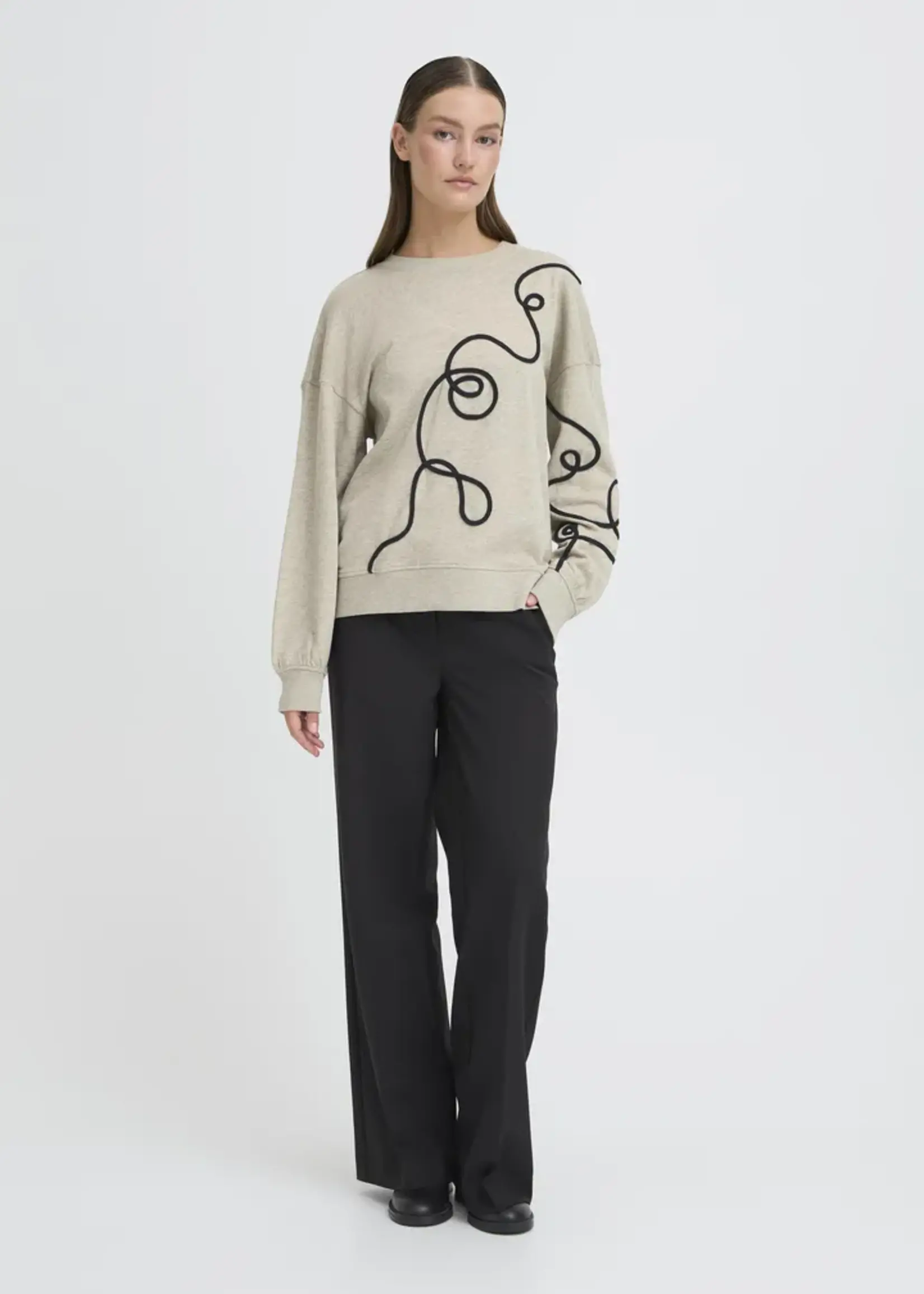 ICHI ICHI IHKasura Sweatshirt - Grey