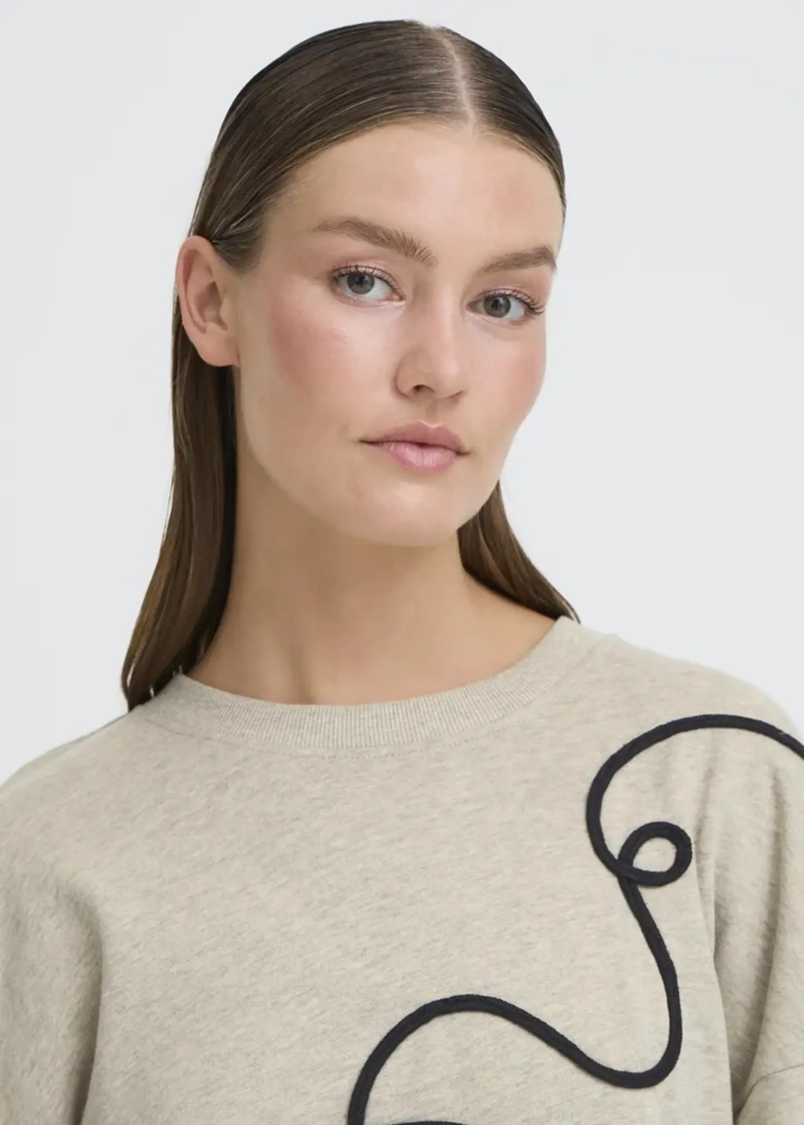 ICHI ICHI Sweat-Shirt IHKasura - Gris