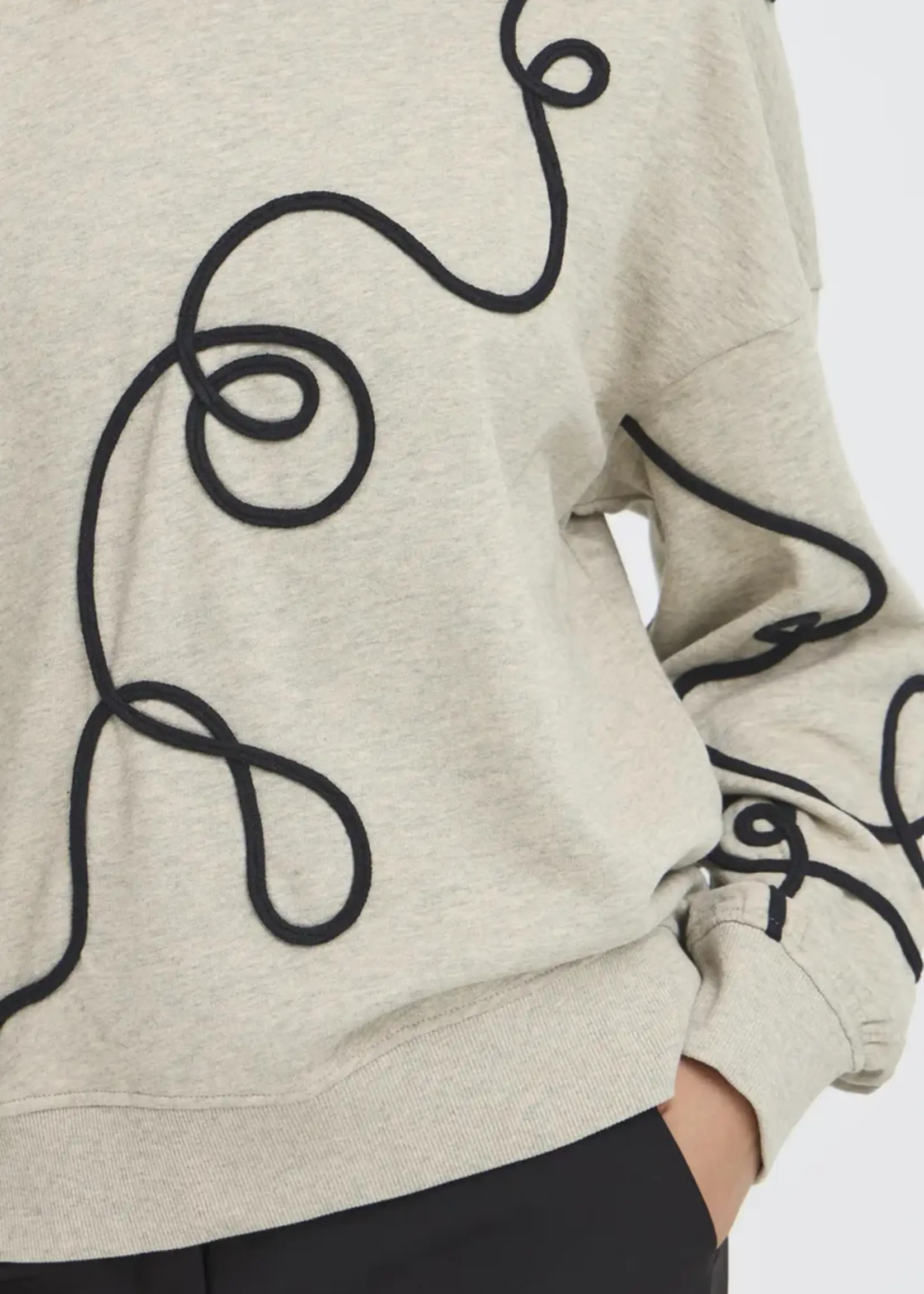 ICHI ICHI Sweat-Shirt IHKasura - Gris