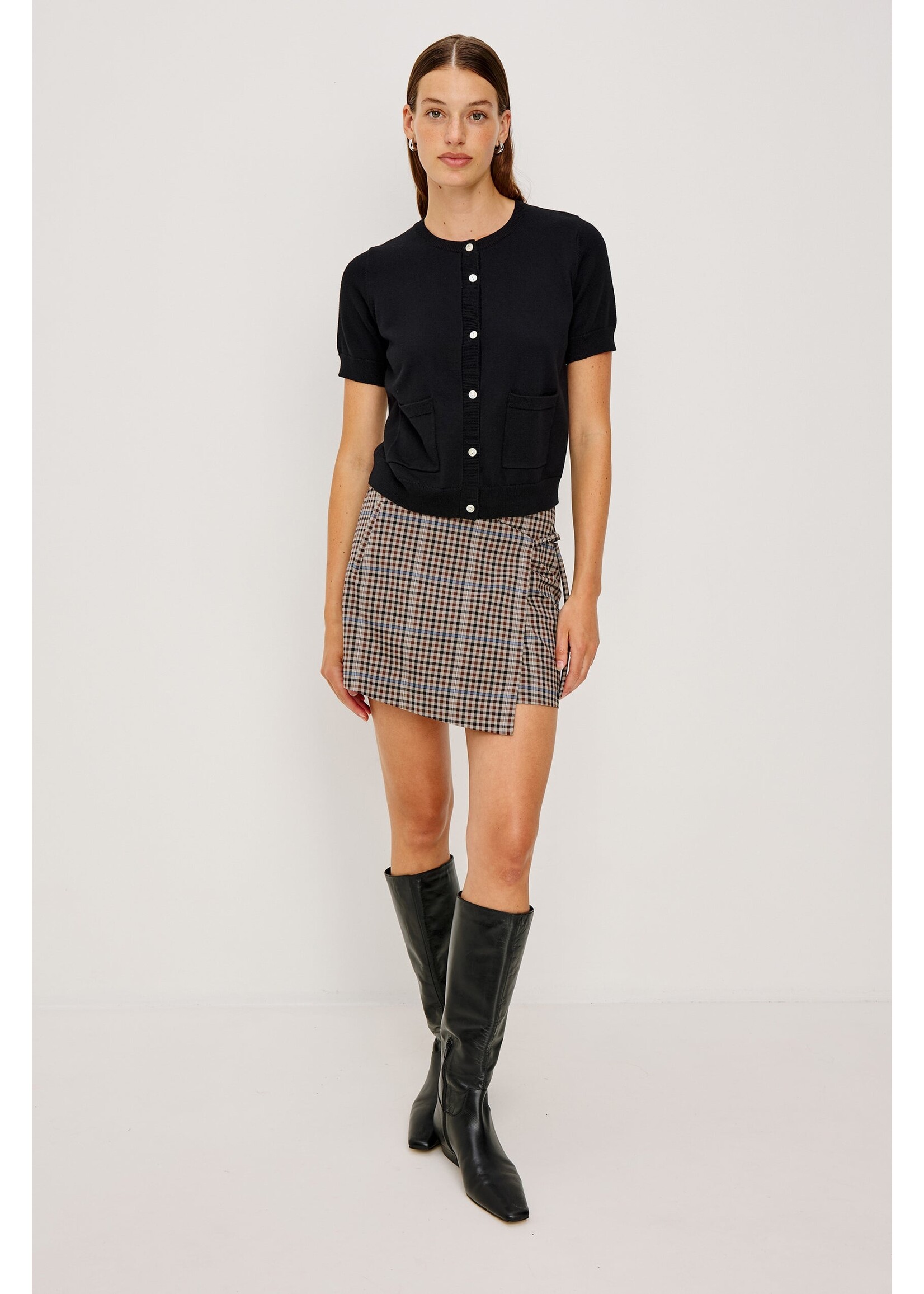 Rails Rails Jupe Nial - Mocha Check