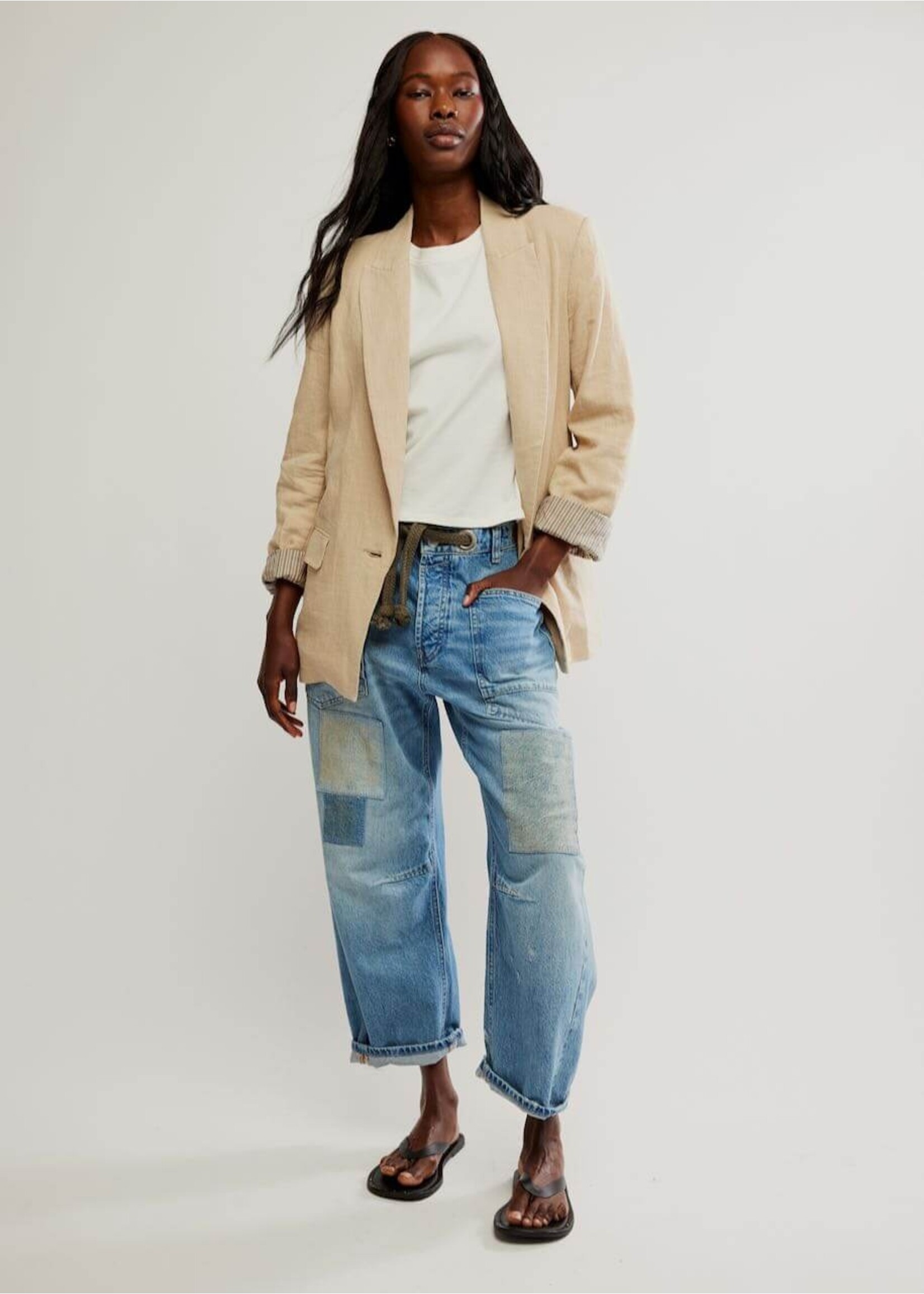 Free People Free People Prep School Blazer - Birch