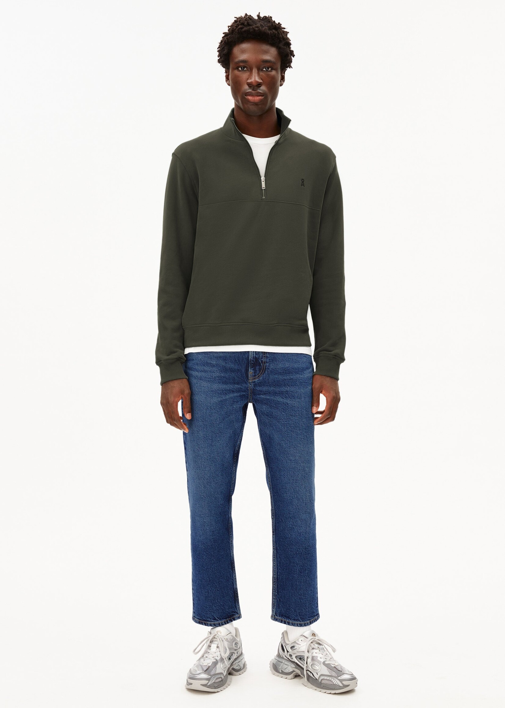 Armedangels Armedangels Waarlo Fleece Sweat - Forest Pine