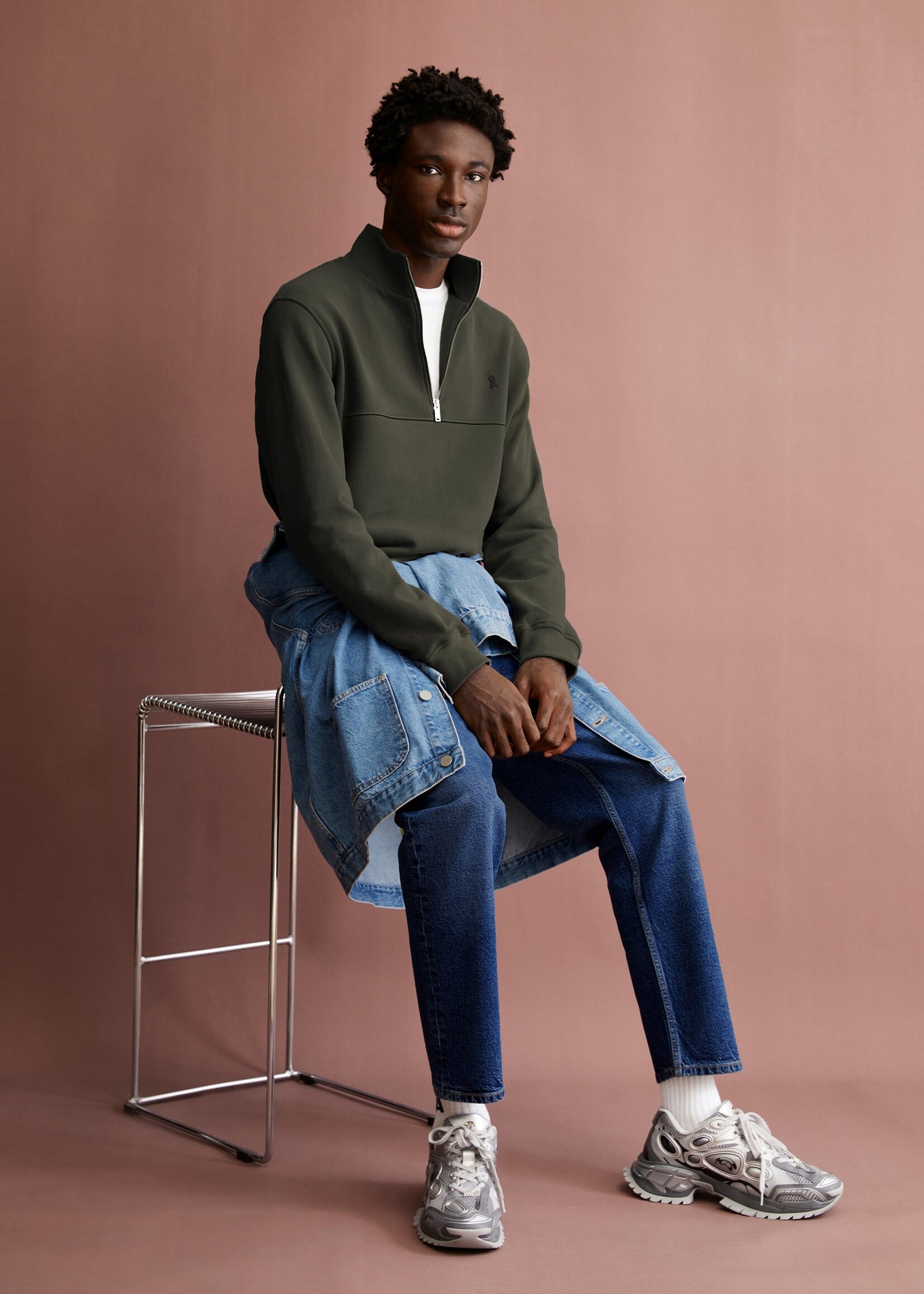 Armedangels Armedangels Waarlo Fleece Sweat - Forest Pine