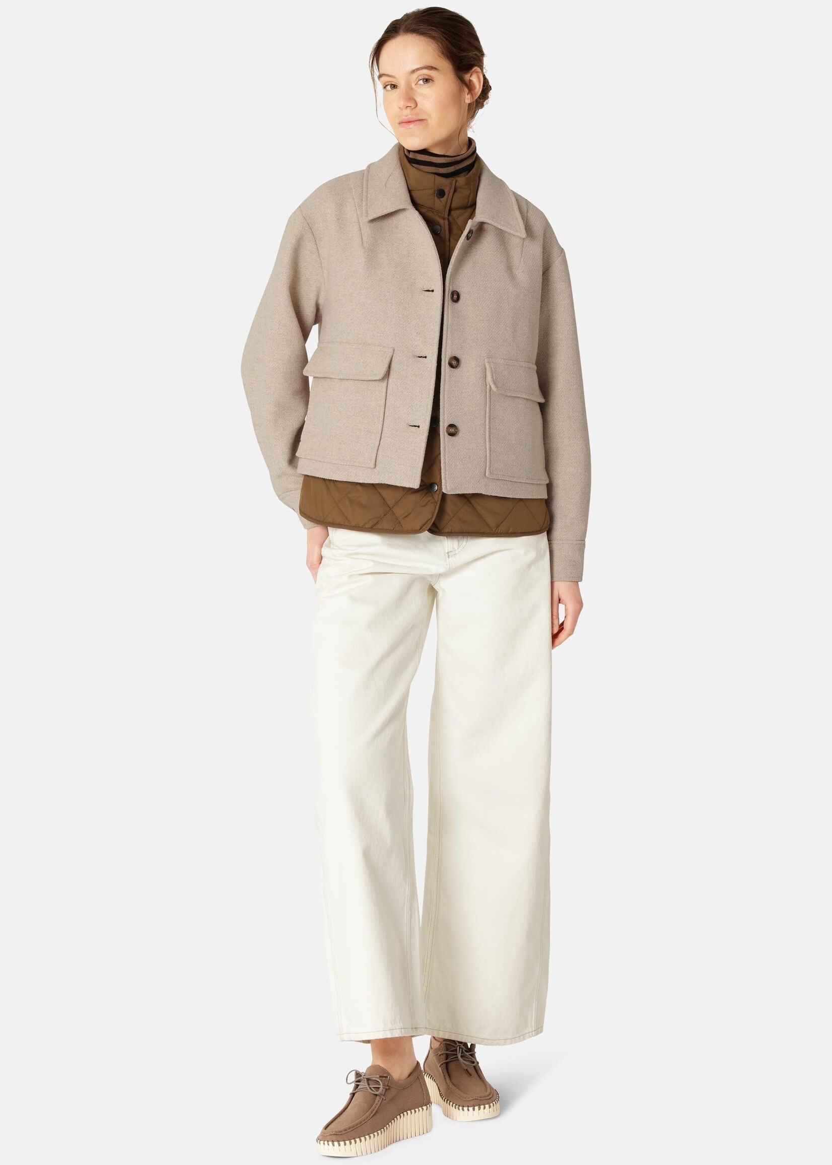 Ilse Jacobsen Ilse Jacobsen Short Buttoned Jacket - Wheat