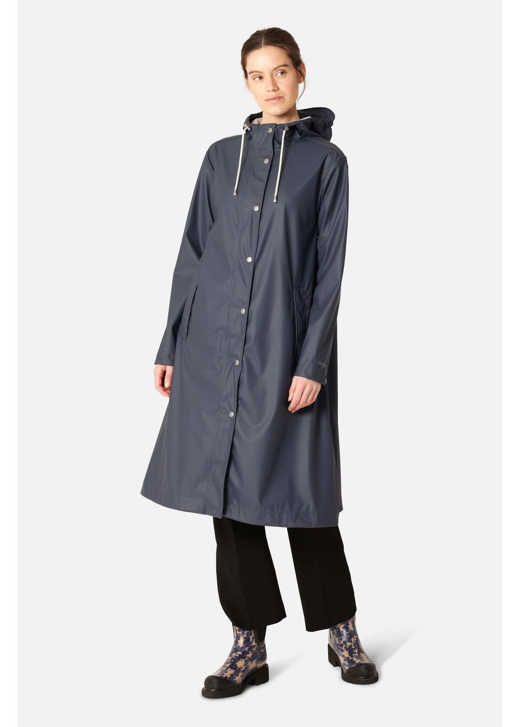 Ilse Jacobsen Ilse Jacobsen Long Rain Coat - Ombre Blue