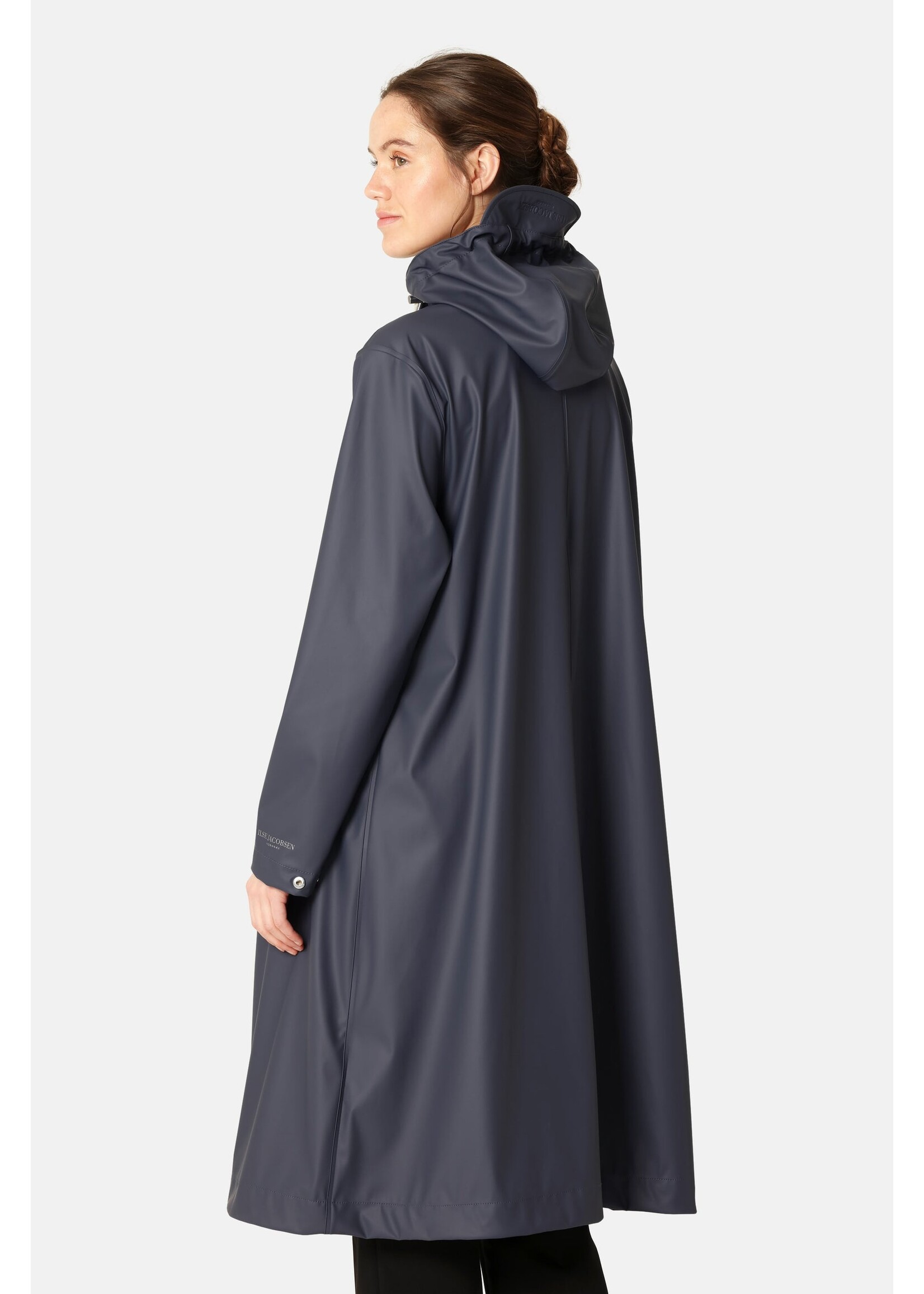 Ilse Jacobsen Ilse Jacobsen Long Rain Coat - Ombre Blue