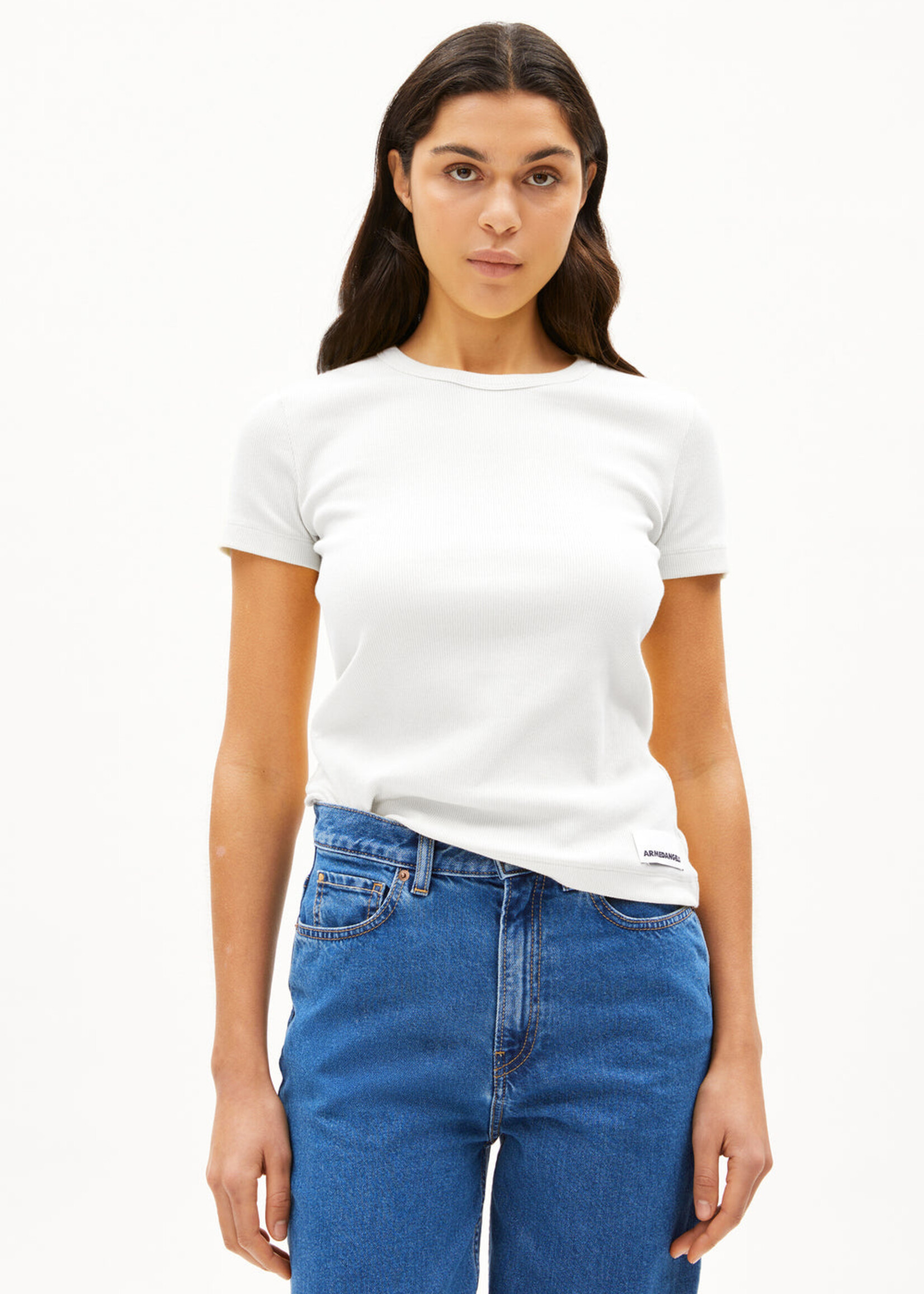 Armedangels Armedangels Kardaa Rib T-Shirt - White