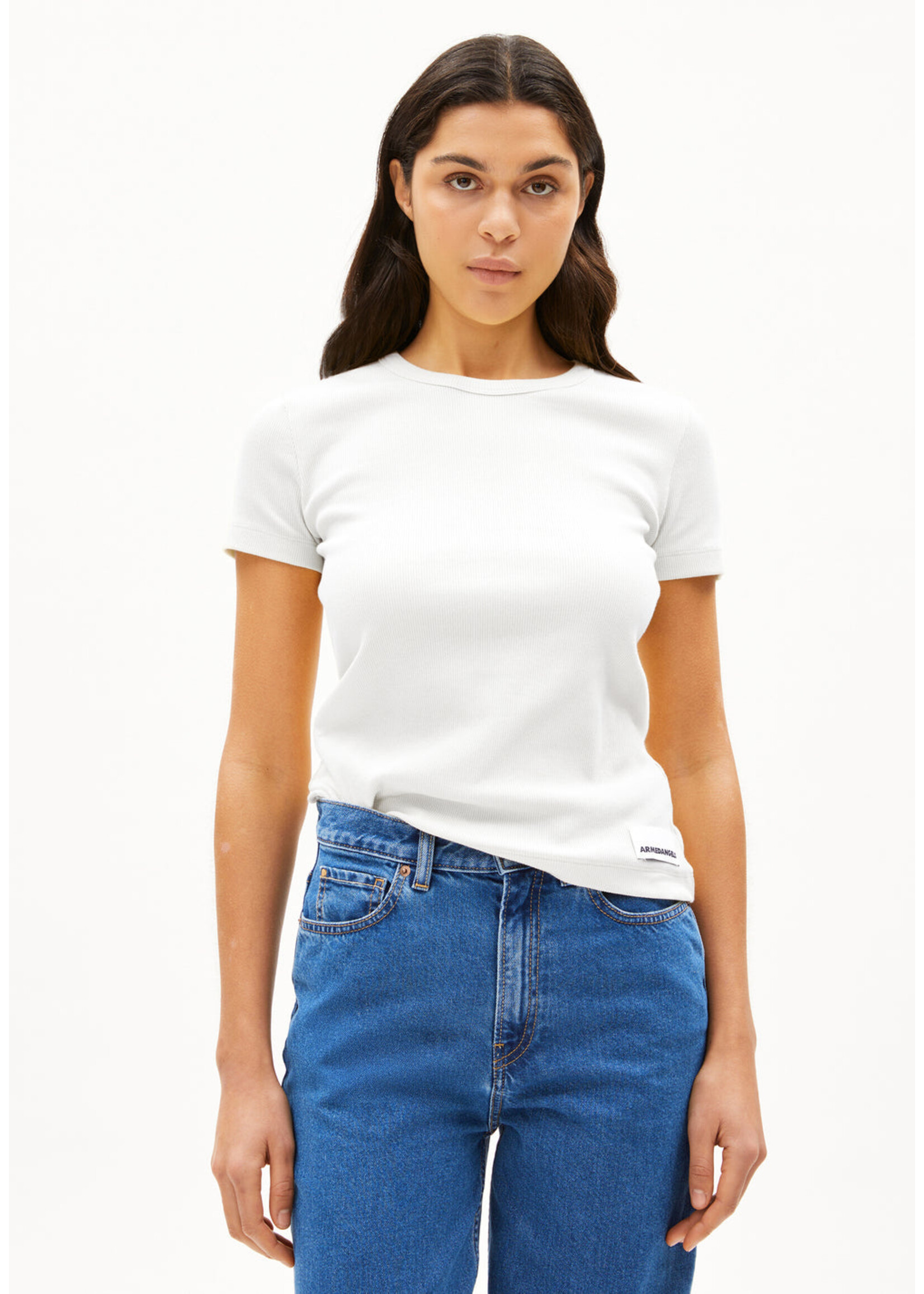 Armedangels Armedangels Kardaa Rib T-Shirt - White