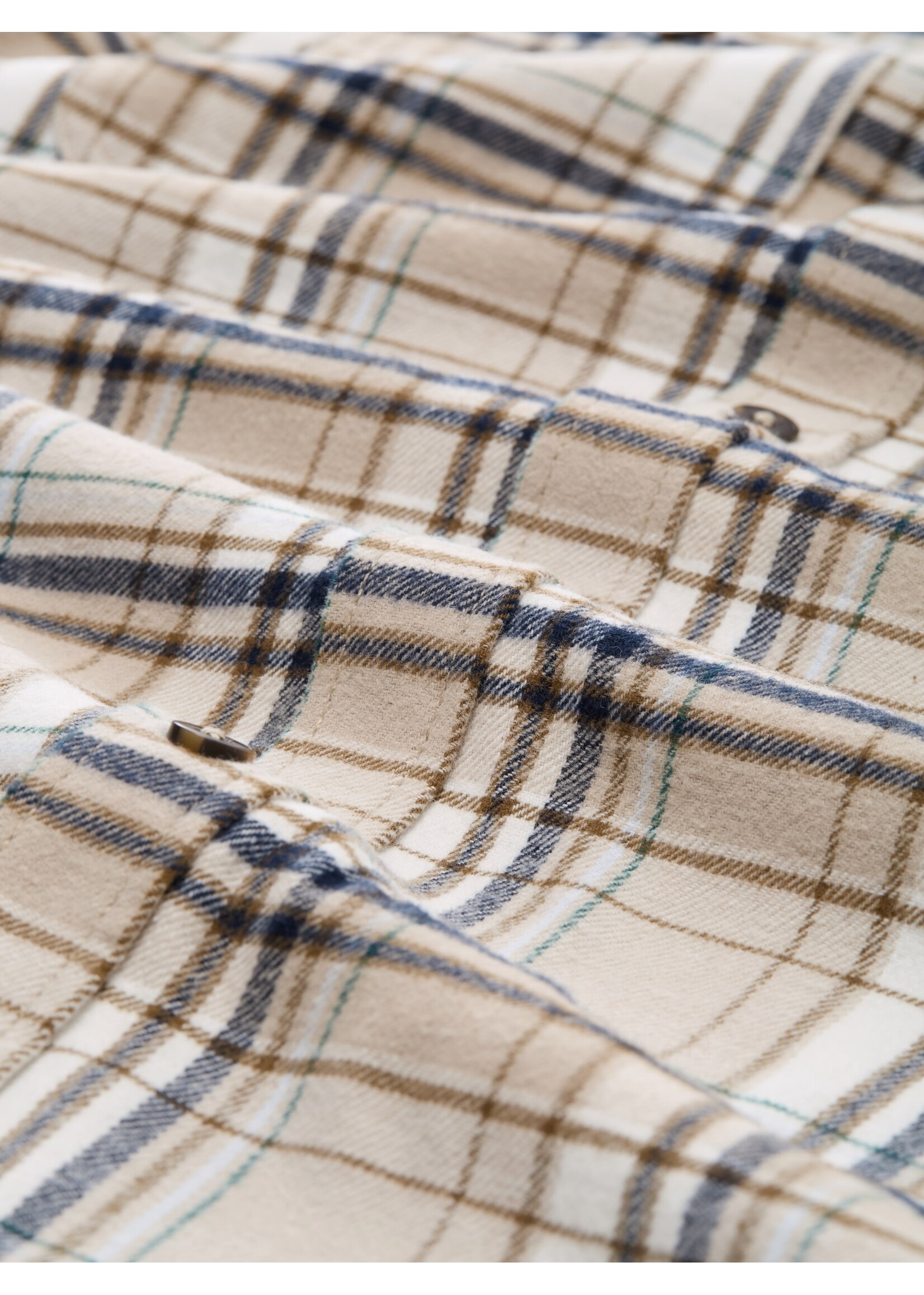 Tom Tailor Tom Tailor Chemise À Carreaux Confort - Beige Multicolor