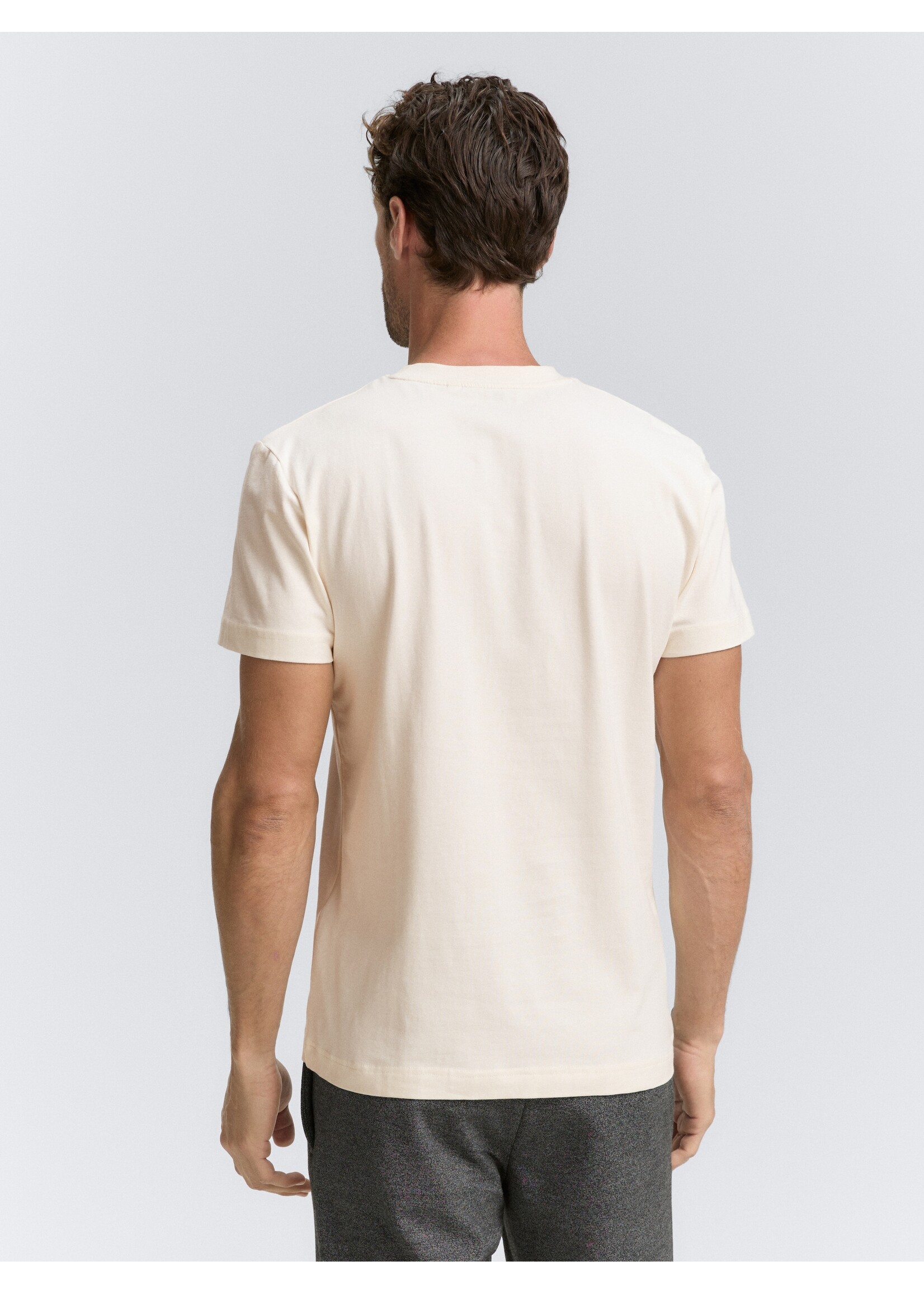 Tom Tailor Tom Tailor Fitted Basic T-Shirt - Gardenia White