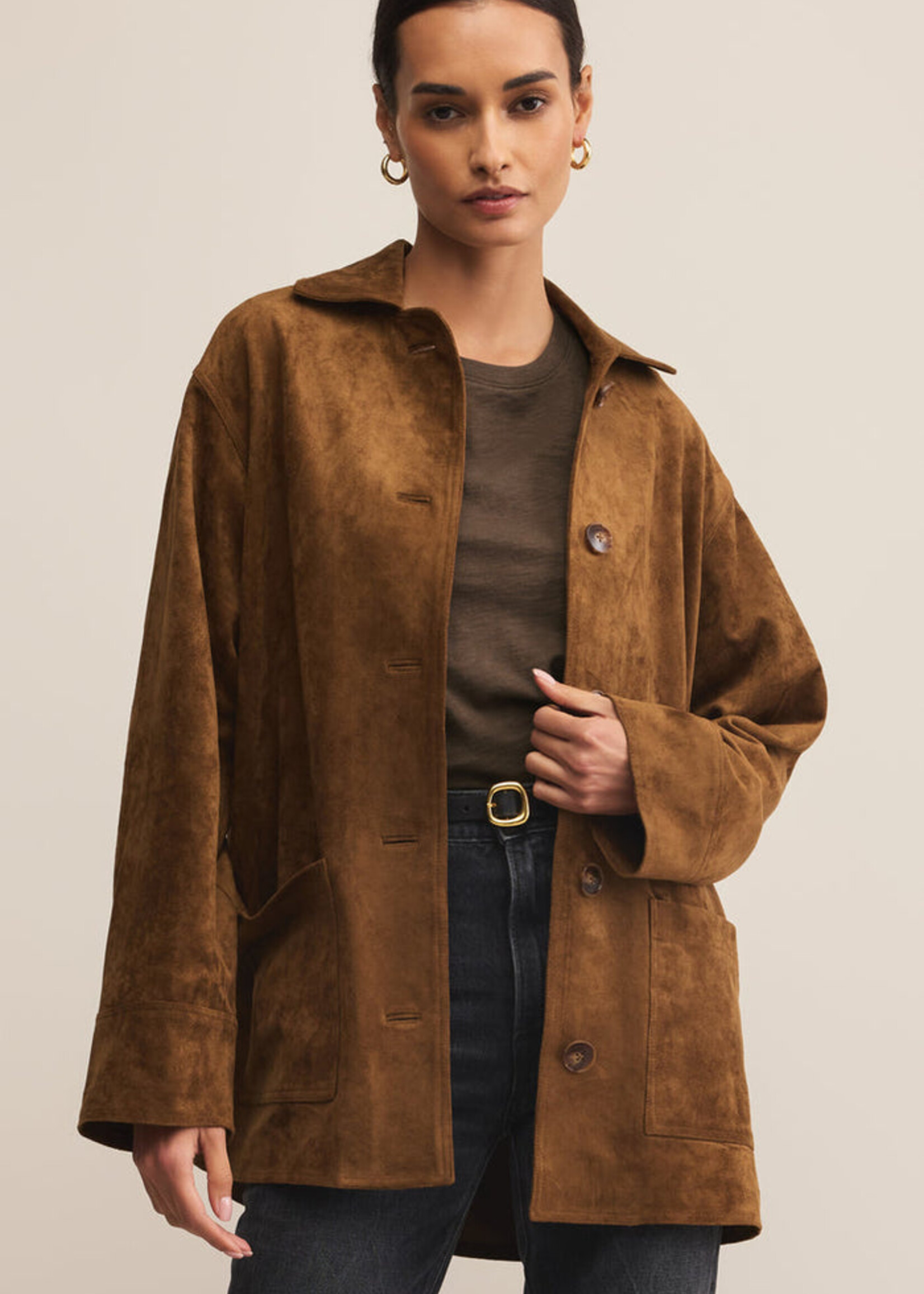 Z-Supply Z-Supply Decker Suede Coat - Coconut