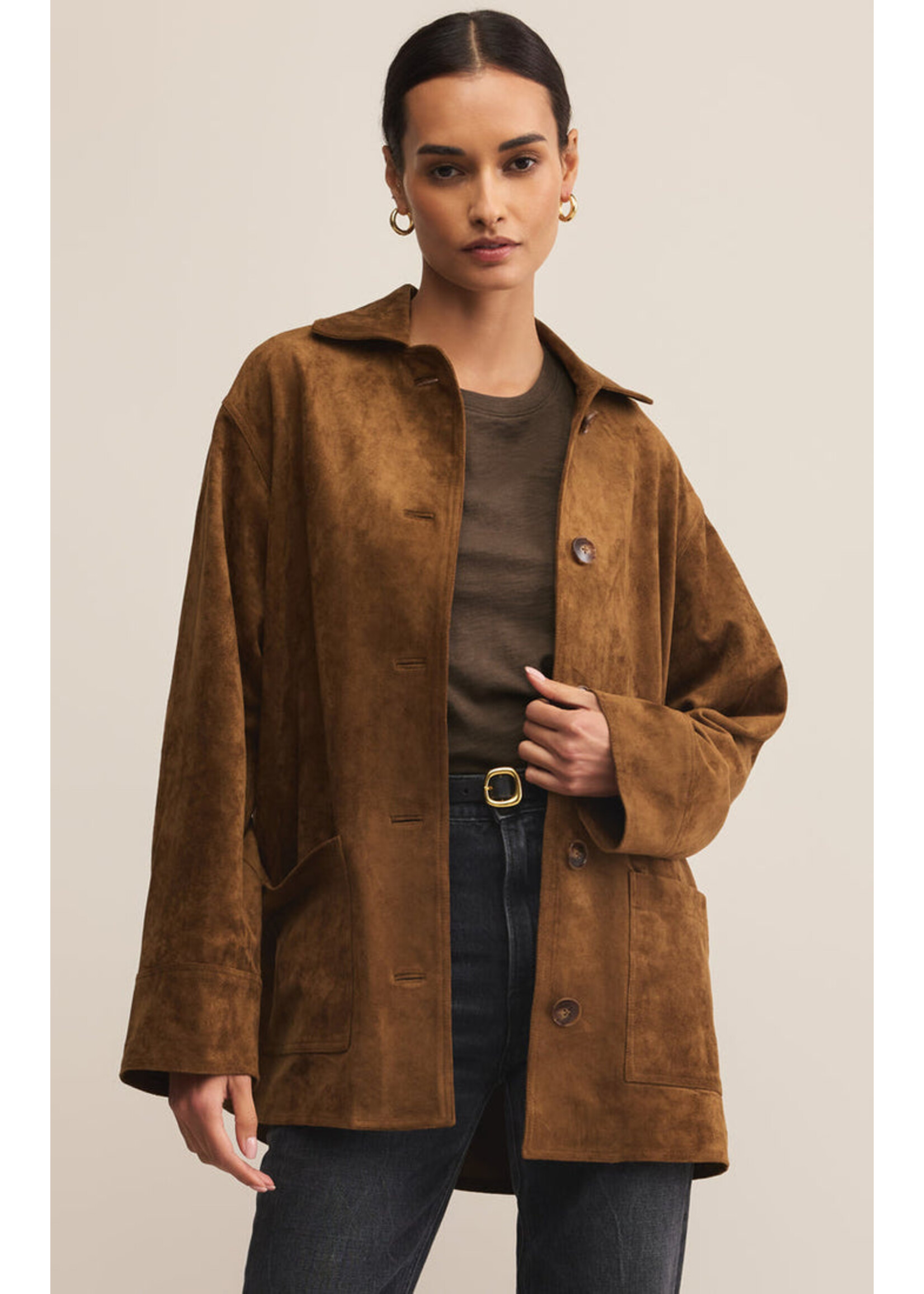 Z-Supply Z-Supply Manteau En Daim Decker - Coconut